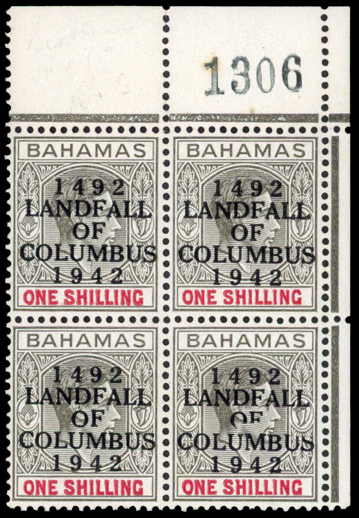 Bahamas SG 171c block mint