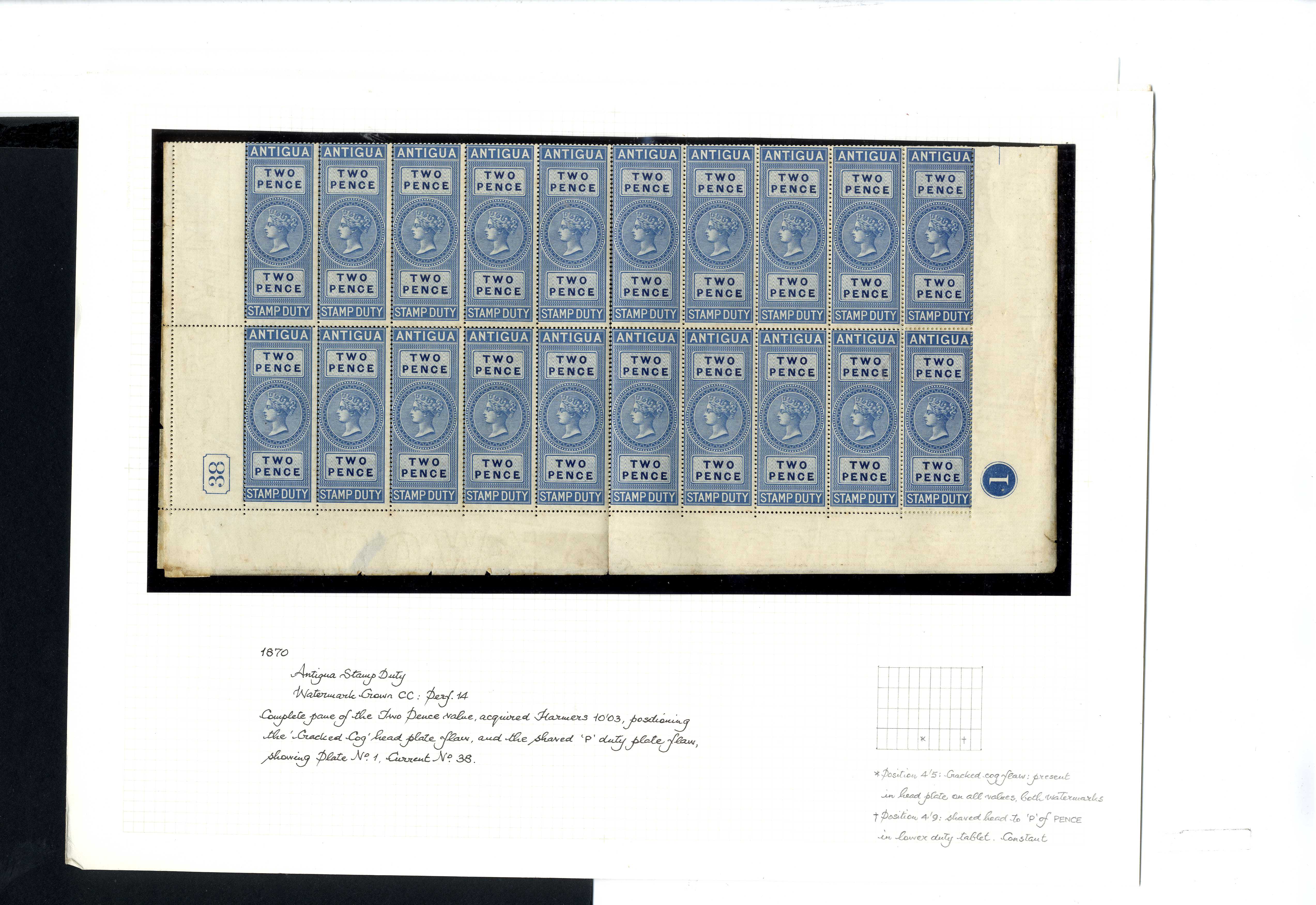 1870 wmk Crown CC 2d, 4d (2), 6d, 2s in fine...