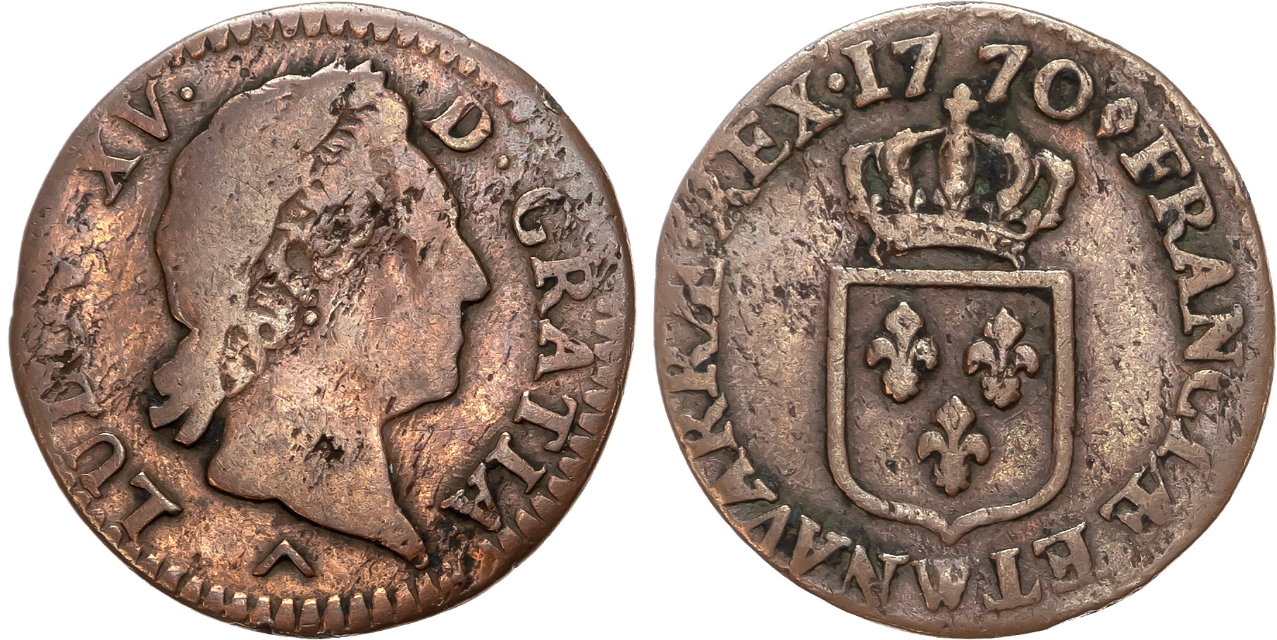 France, silver and copper coins (3)