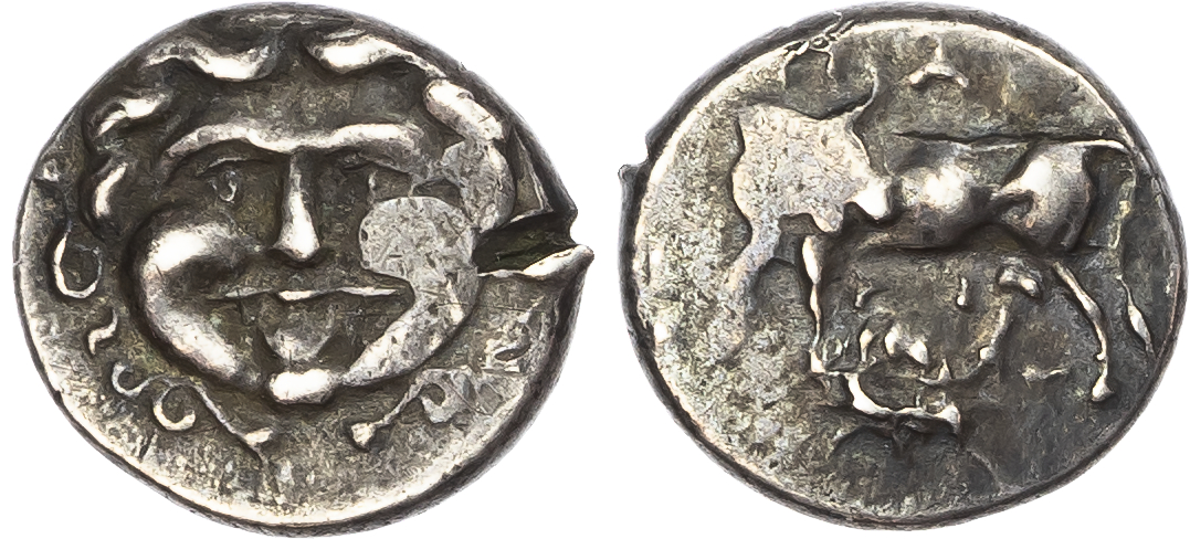 Mysia, Parion (4th Century BC) AR Hemidrachm, 2.37g. 