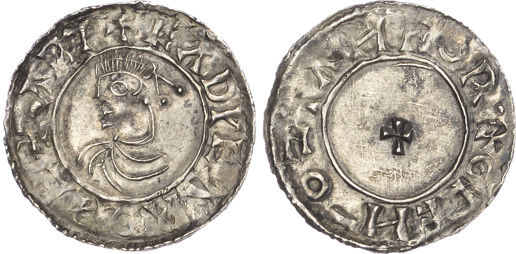Edward the Martyr (975-978), AR Penny, Sole type, Stamford, Ogea as moneyer.