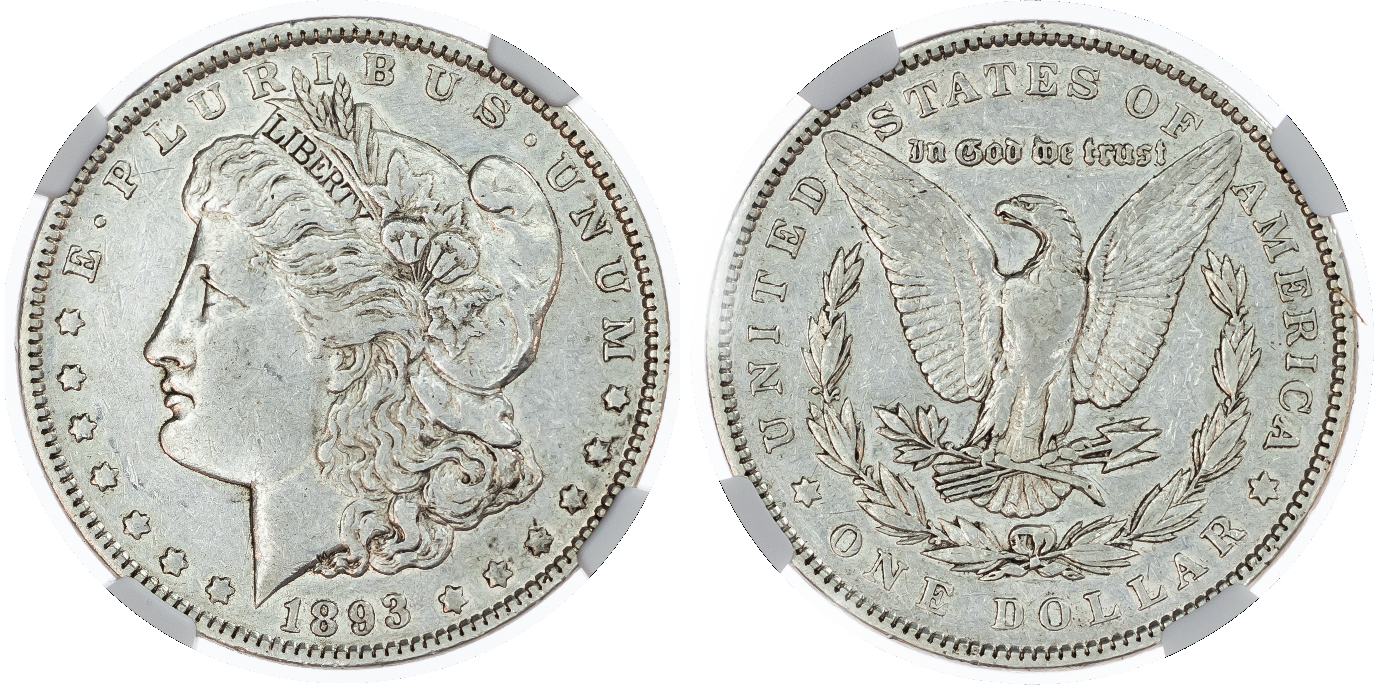 USA, silver Morgan Dollar, 1893, Philadelphia.