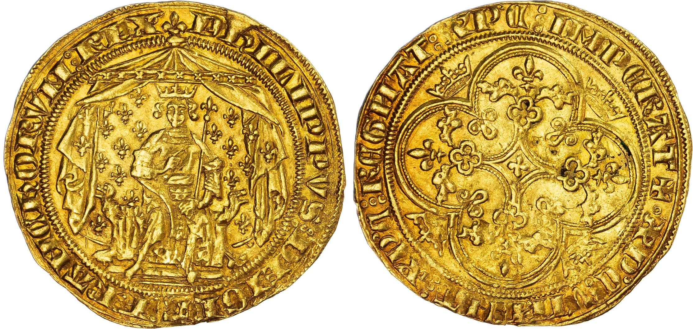 France, Kingdom. Philippe VI de Valois AV Pavillon d’or. Struck from 8 June 1339
