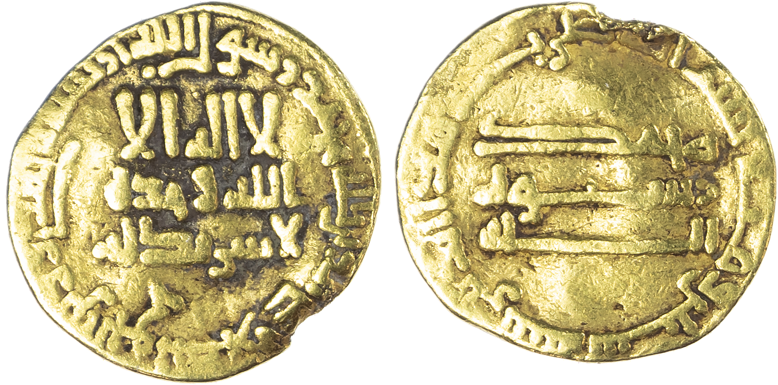 Abbasid, temp. Al‑Mahdi (AH 158‑169 / 775‑785 AD), gold Dinar, AH 160 / 776/7 AD