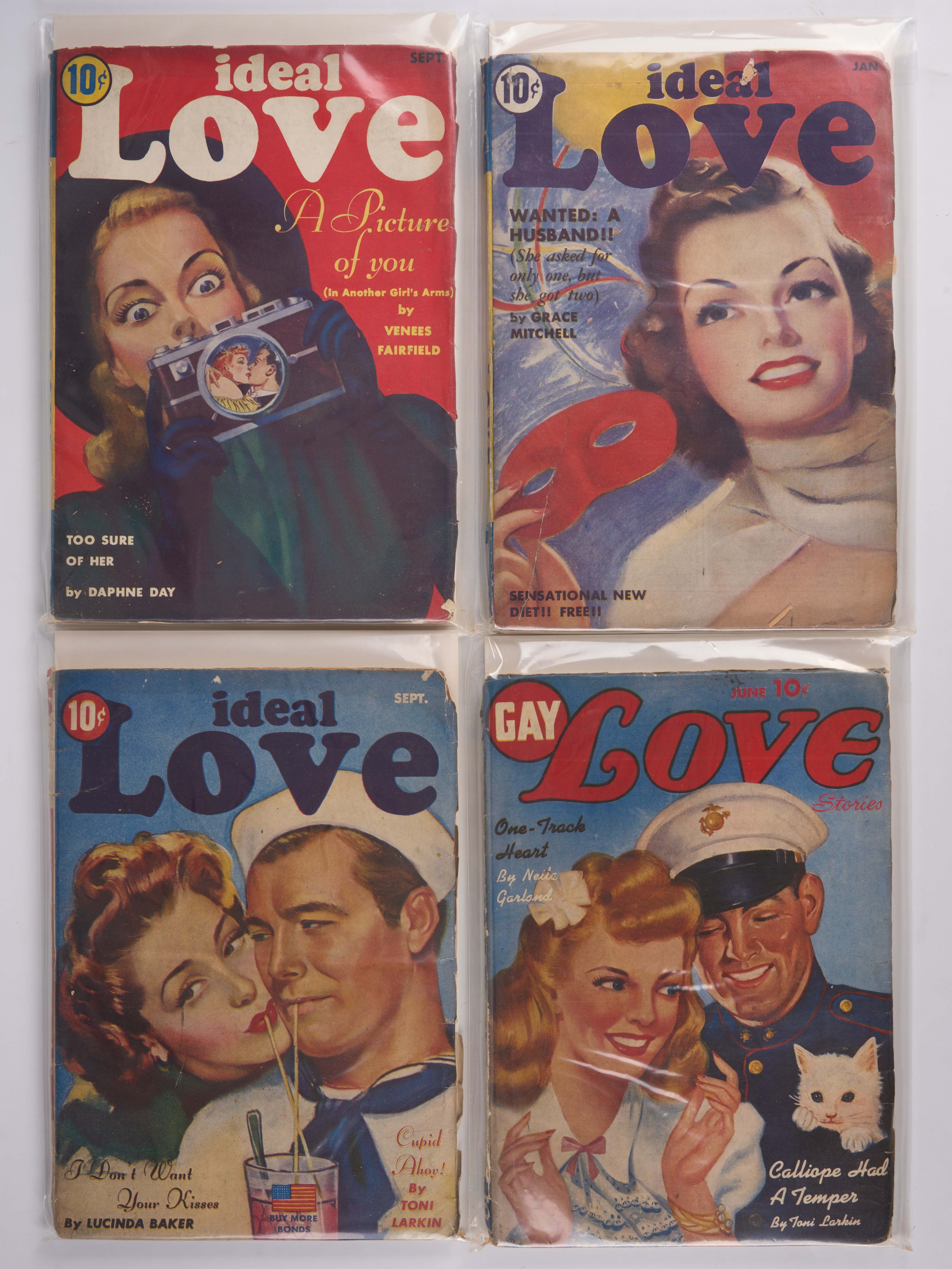 Ideal Love and Gay Love Stories (Various Publishers, 1940s-50s) Bundle of 10 Issue