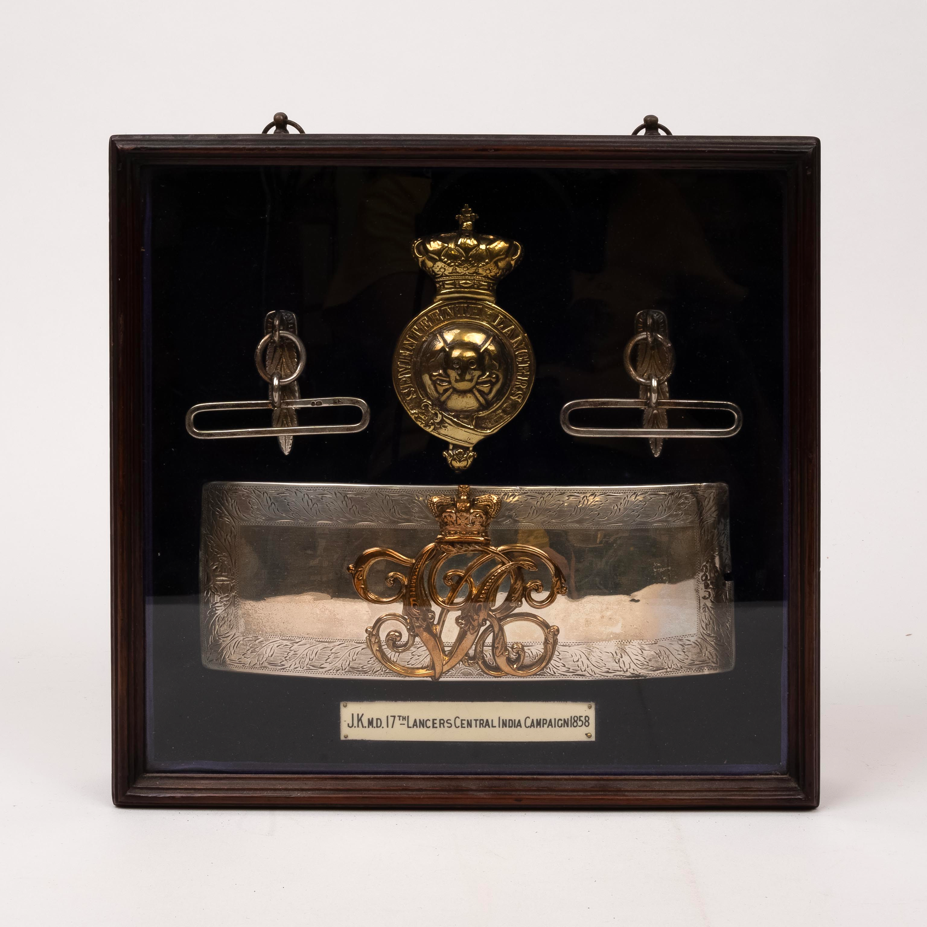 Other Ranks Horse Brass, Chest Plate or Bit Boss, Cross Belt Pouch Front Plate, 17th Lancers