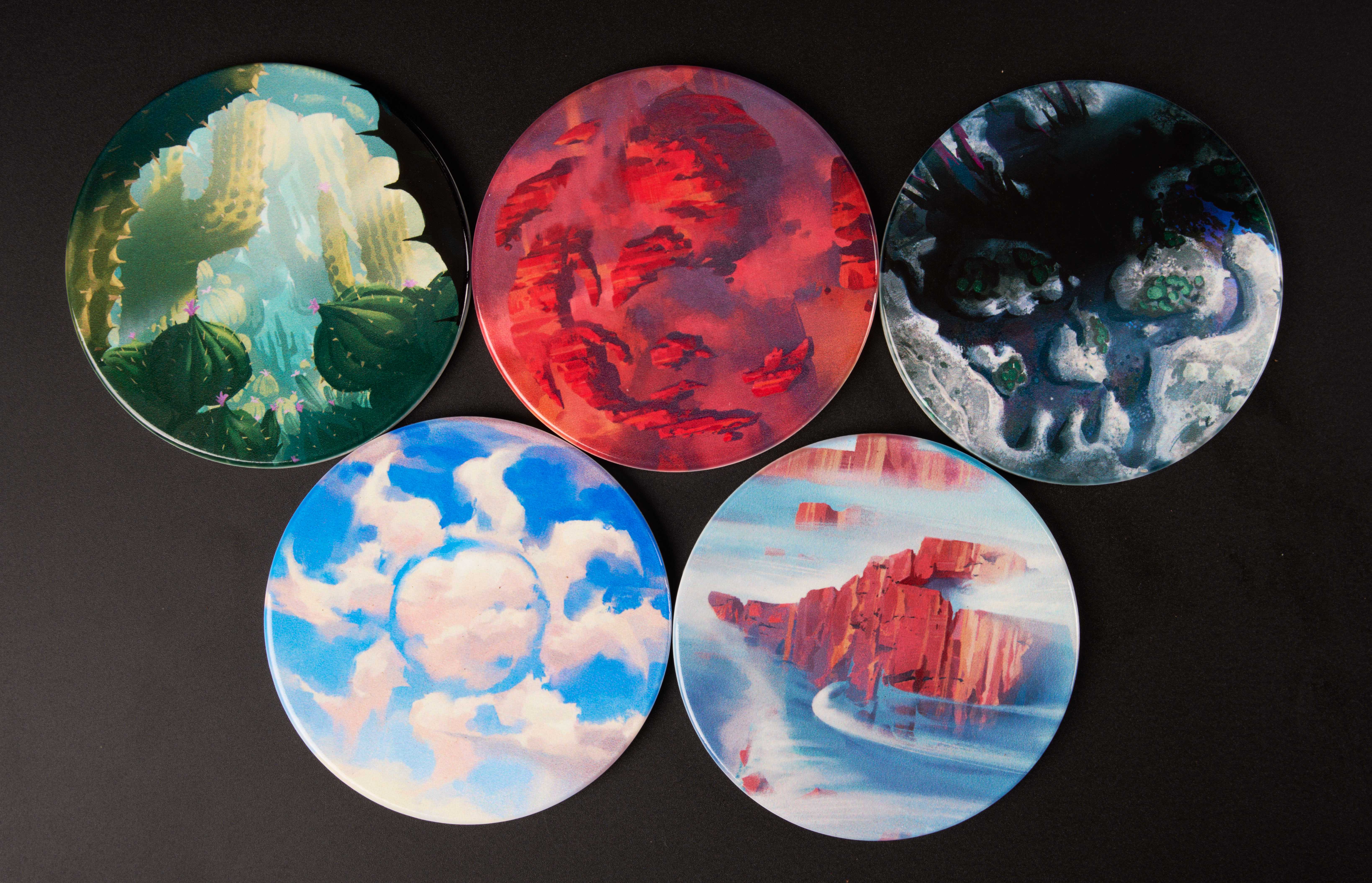 Outlaws of Thunder Junction Ceramic Coaster Set MTG Proshop x Ultra Pro