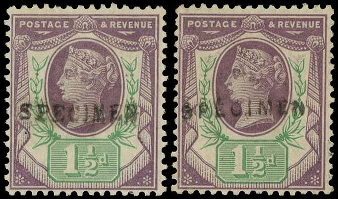 1887 Jubilee 1½d dull purple and pale...