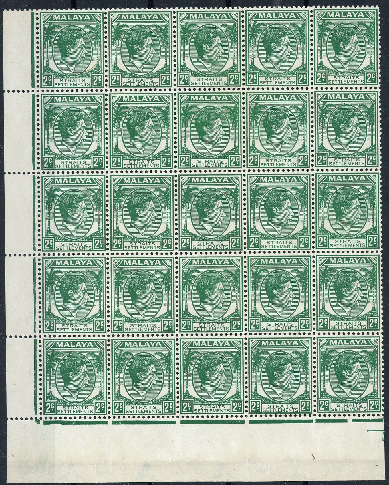 Straits Settlements SG 293 block...