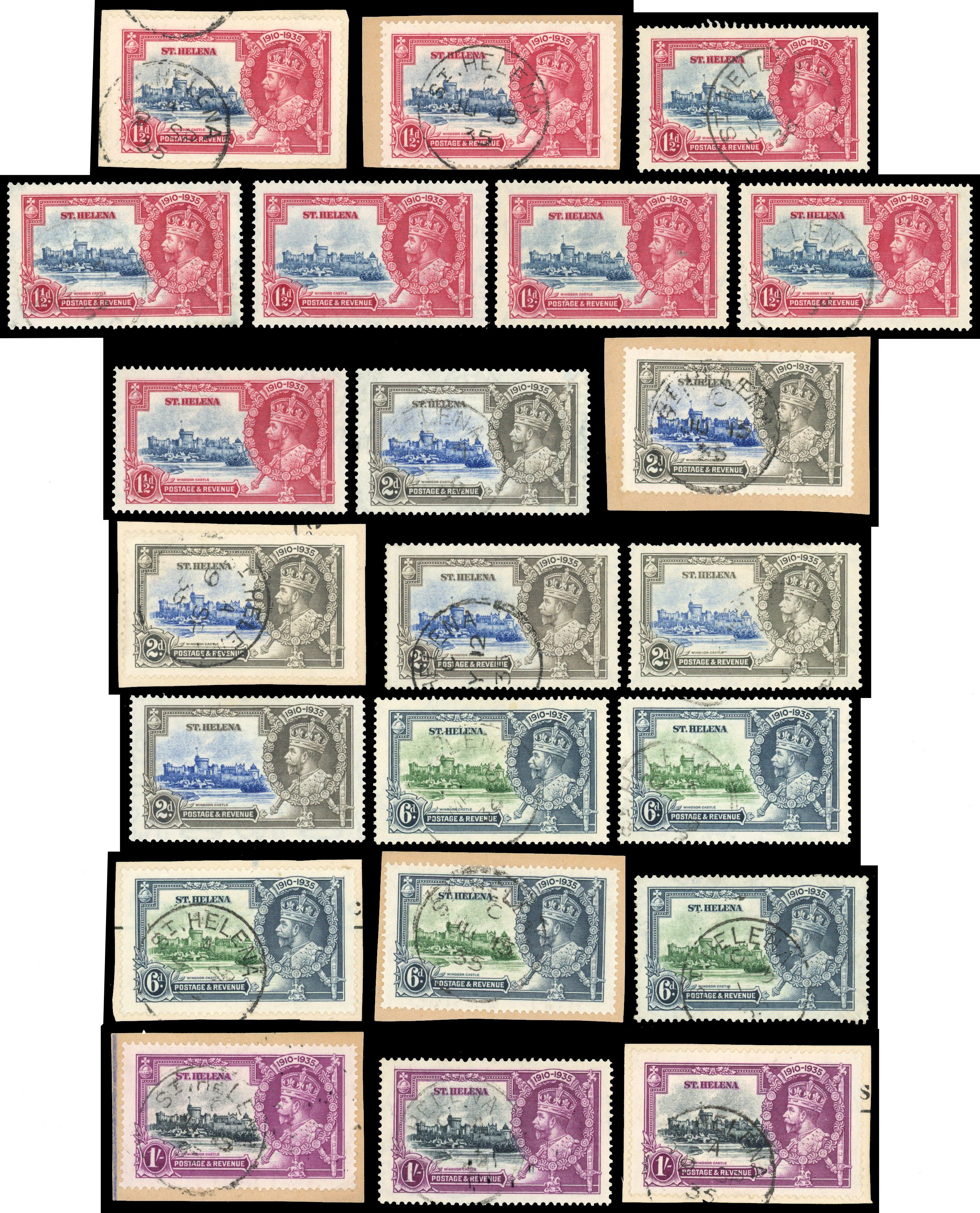 St Helena SG 124-7 collection balance