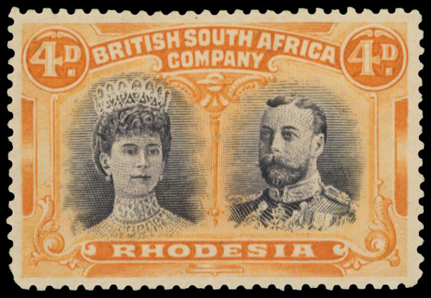 4d 'sepia' and orange SG 140 variant, position 2 gash in ear mint