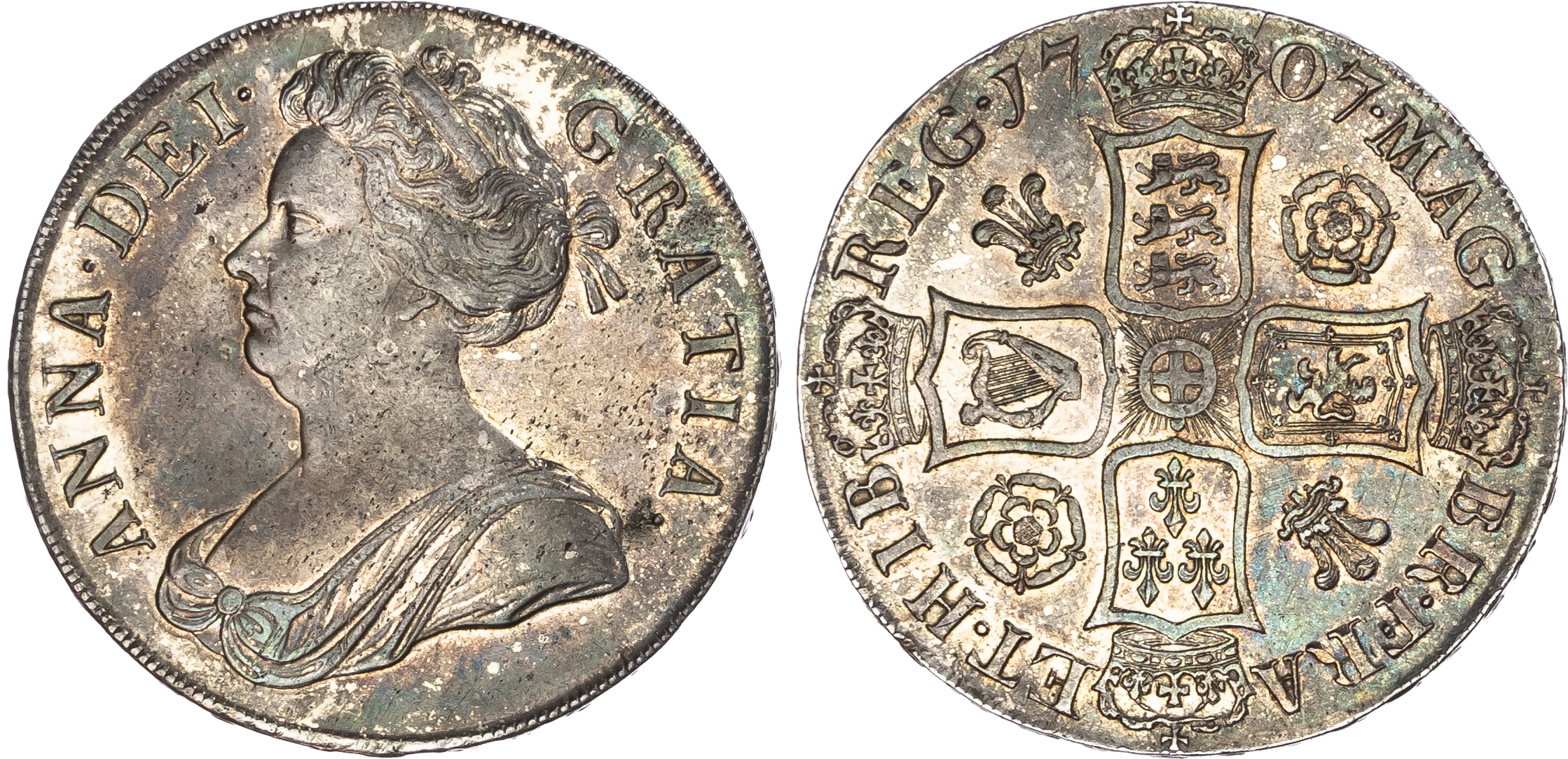 Great Britain. Queen Anne AR Crown. 1707. 
