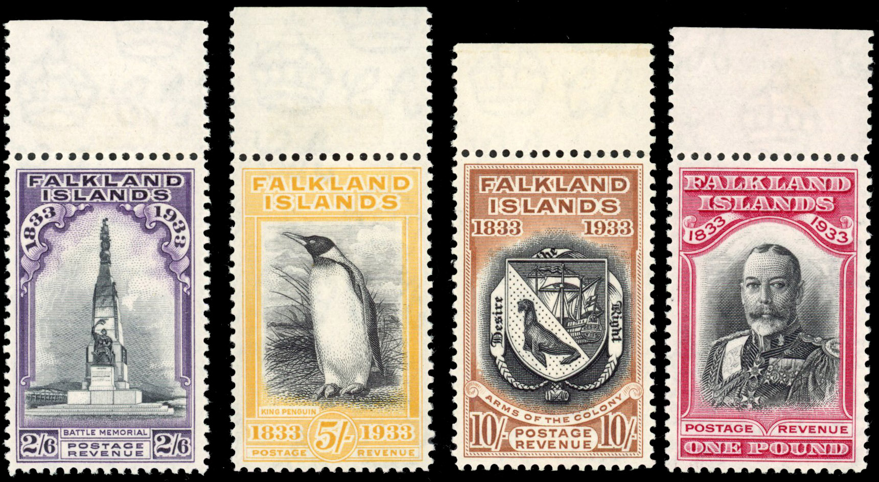 Falkland Islands 1933 Centenary set mint