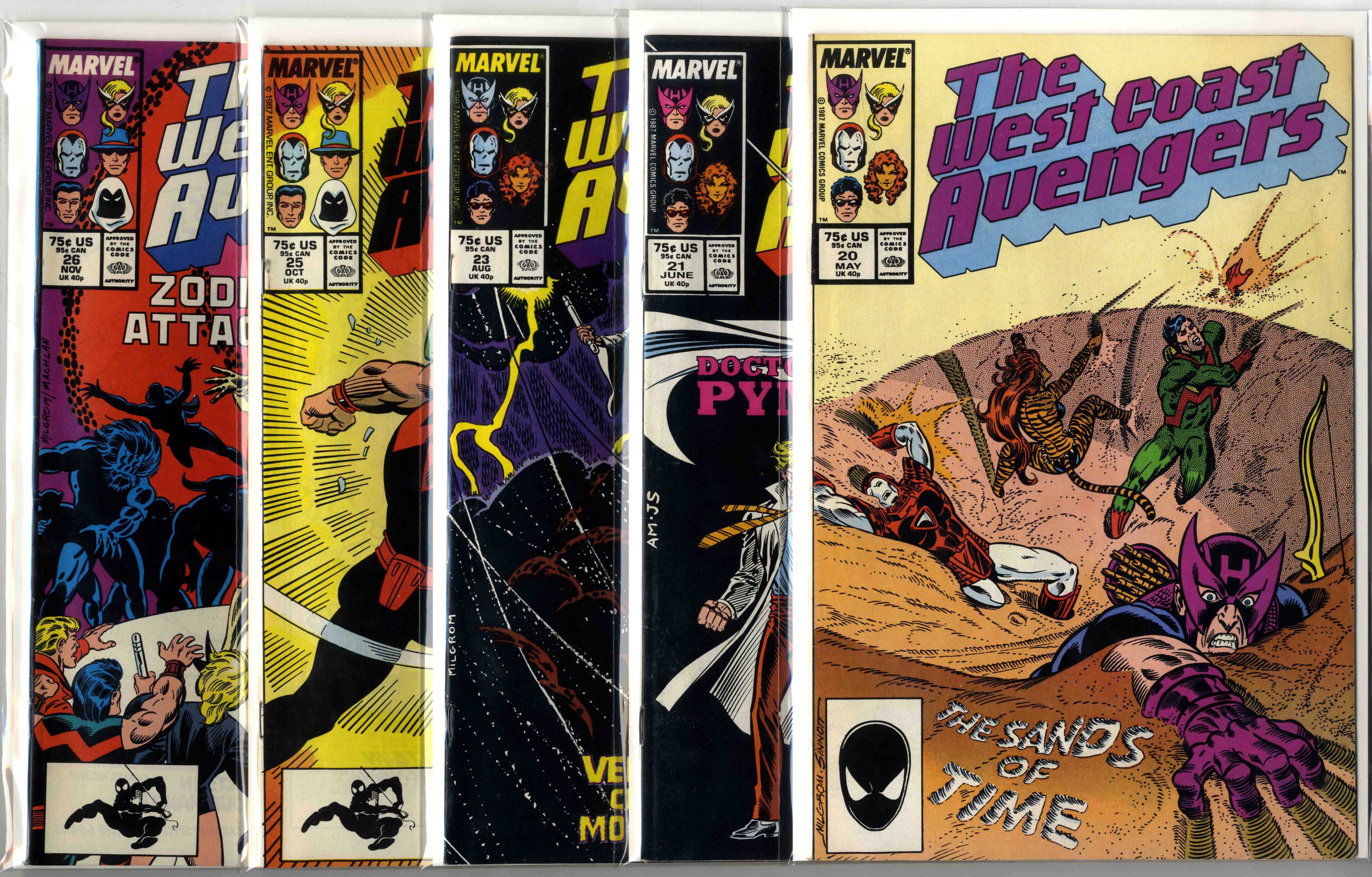 West Coast Avengers (Marvel Comics, 1987-1991) Bundle of 30 Issues