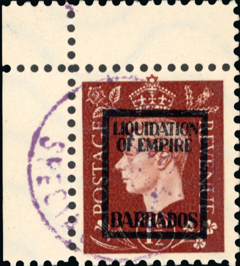 German Propaganda Forgeries; Barbados set used