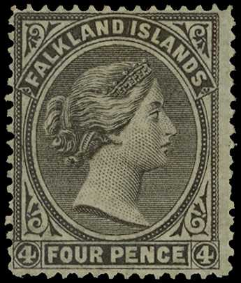 1879 4d grey-black, no watermark, mint with...