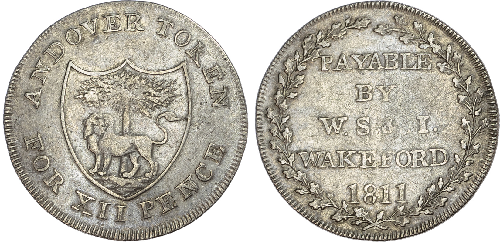 Hampshire, Andover. W. S. & I Wakeford, silver shillings, 1811-12 (2). 