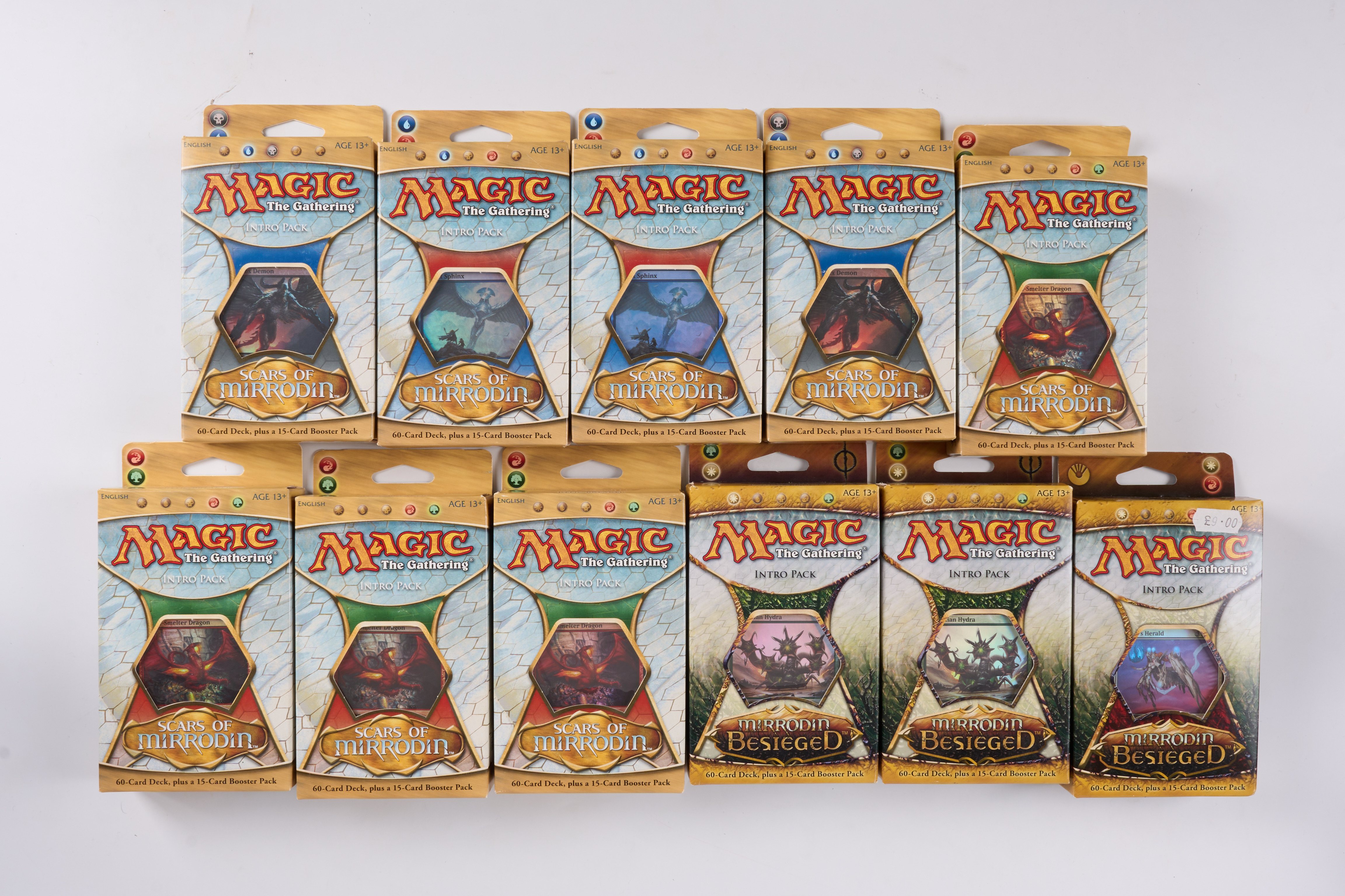 11x Scars of Mirrodin // Mirrodin Besieged Intro Packs - Factory Sealed