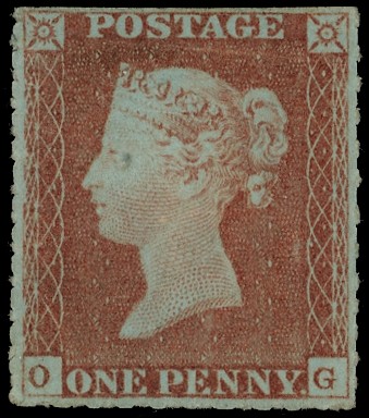 1850 1d Red-brown Pl.71. (Archer roulette trial, Perf 11½)