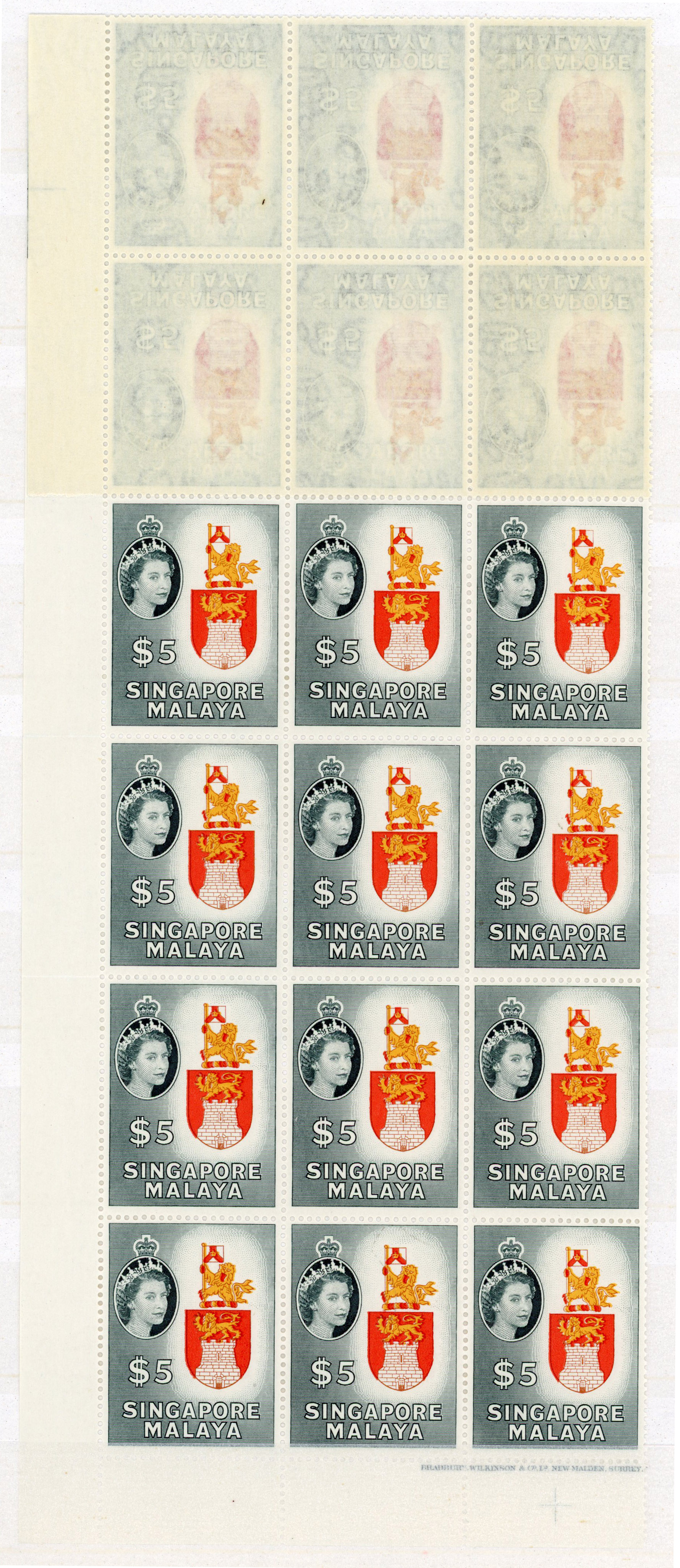 Singapore SG 52 block mint