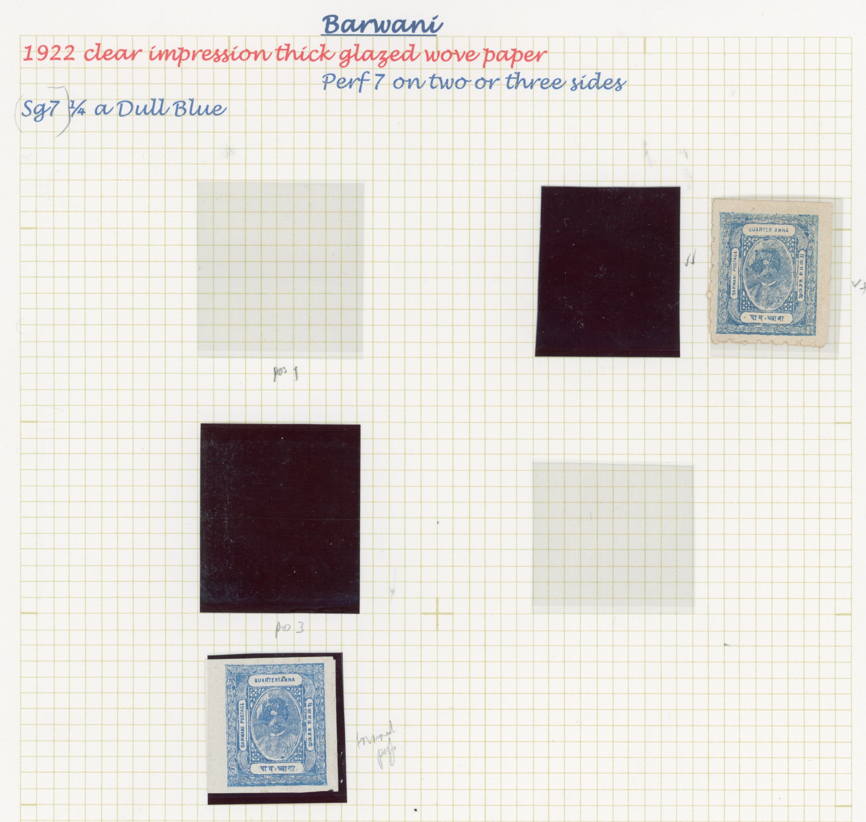 I.F.S. Barwani SG 7-16 balance of the collection