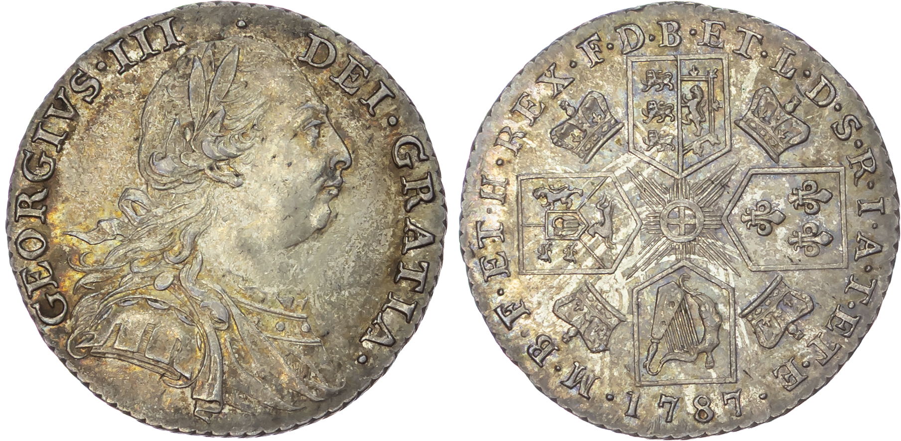 George III (1760-1820), AR Shilling, 1787.