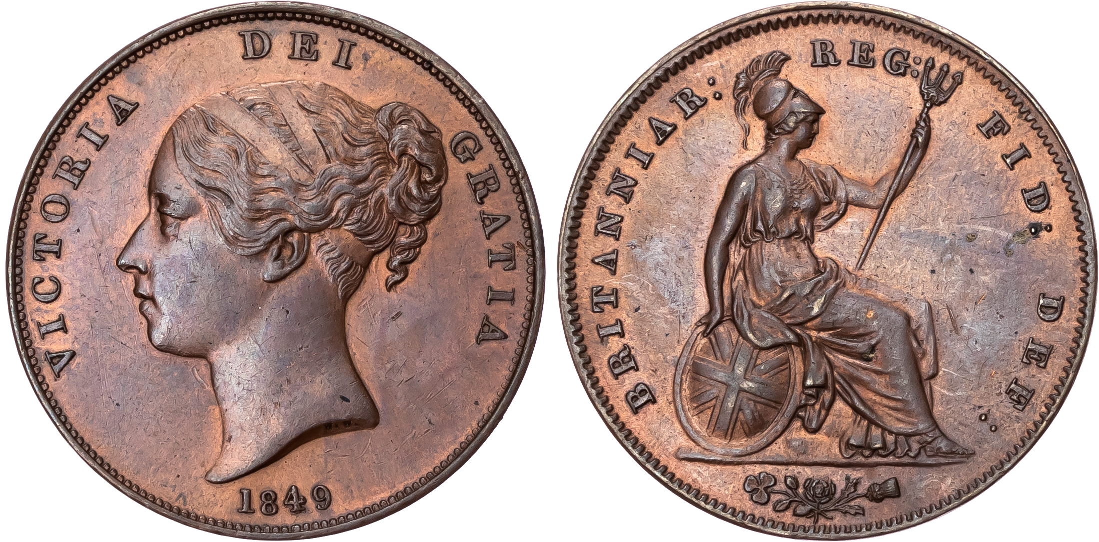 Victoria (1837-1901), Penny, 1849
