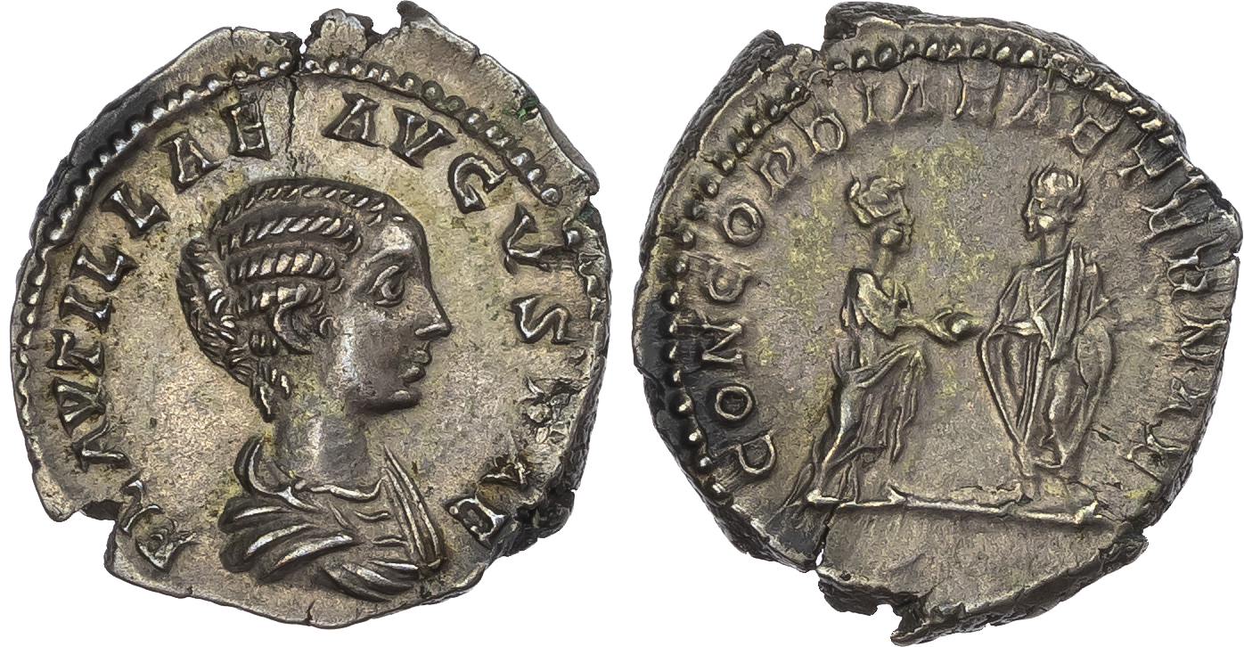 Plautilla (AD 202-205) AR Denarius, Rome, AD 202-205, 3.45g. 