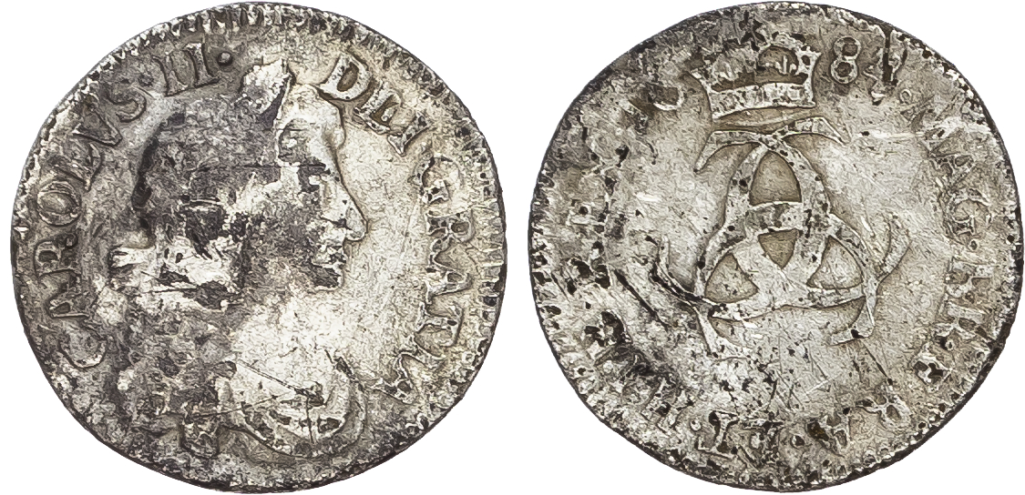 Charles II (1660-1685), Threepence, 1684.