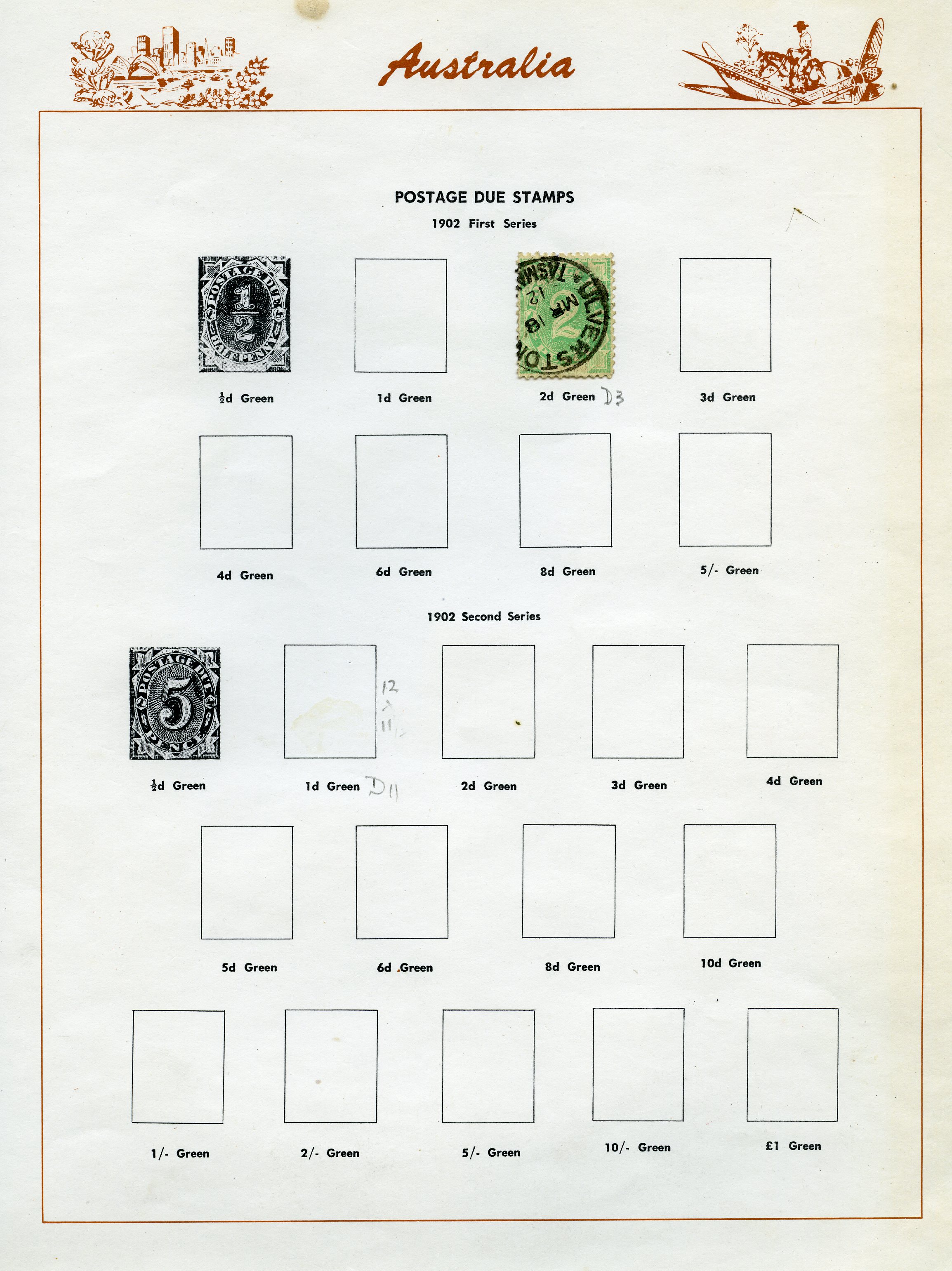 KGV to QEII postage dues, duplicated...