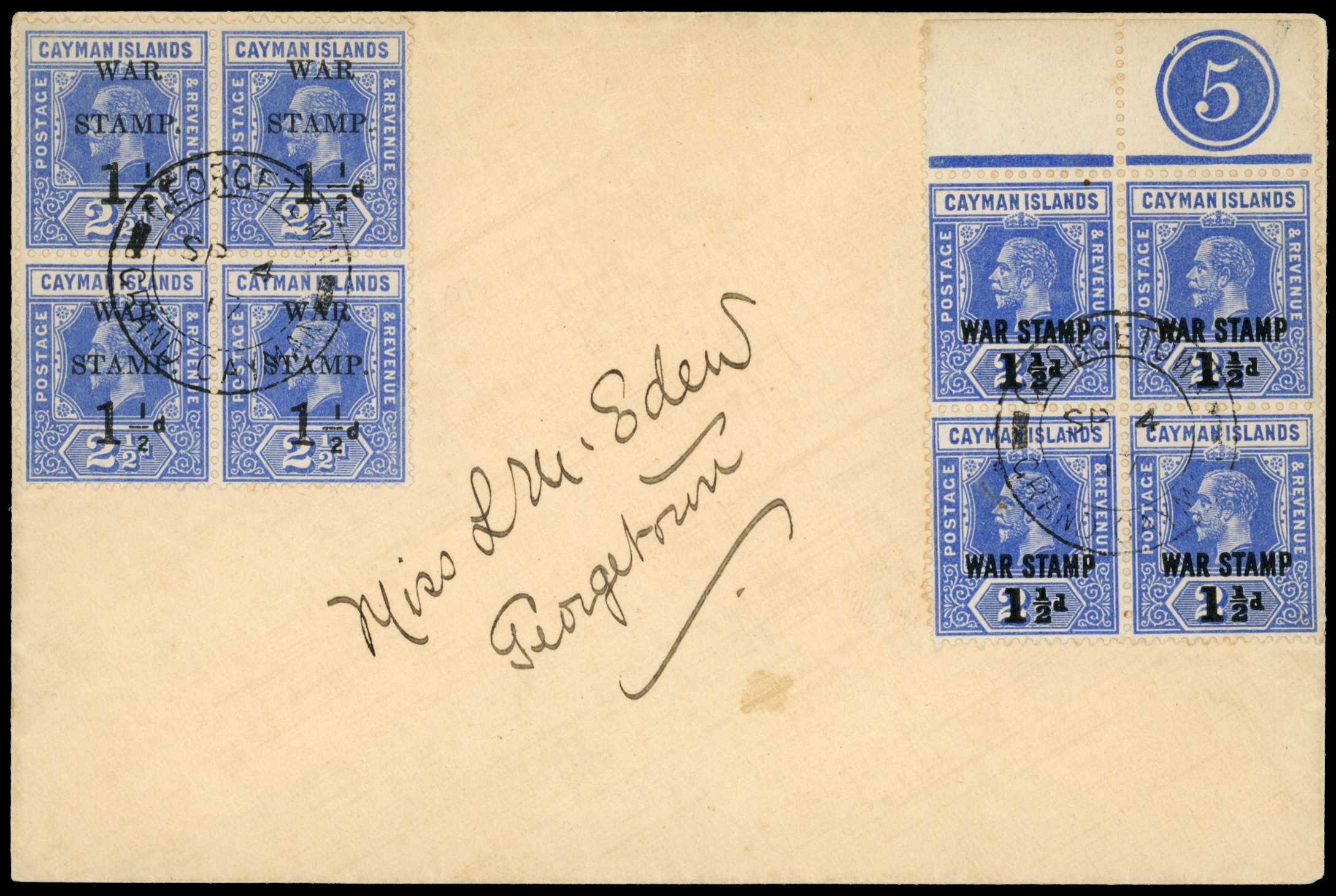 1917-20 War Tax issues used on local mail,...