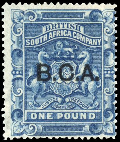 Nyasaland SG 14 1891 £1 deep blue mint