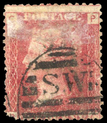 1864 Smith, Elder & Co, London, unofficial underprints. Used example