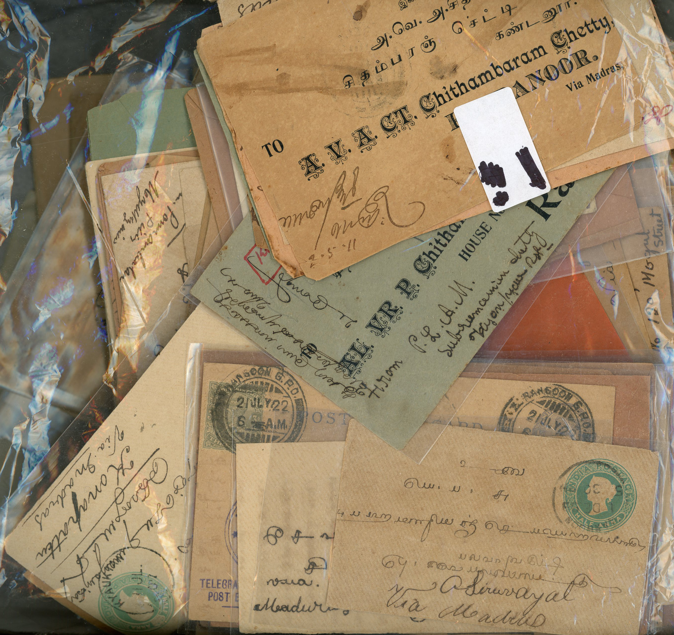 POSTAL HISTORY: QV-KGVI collection of around...