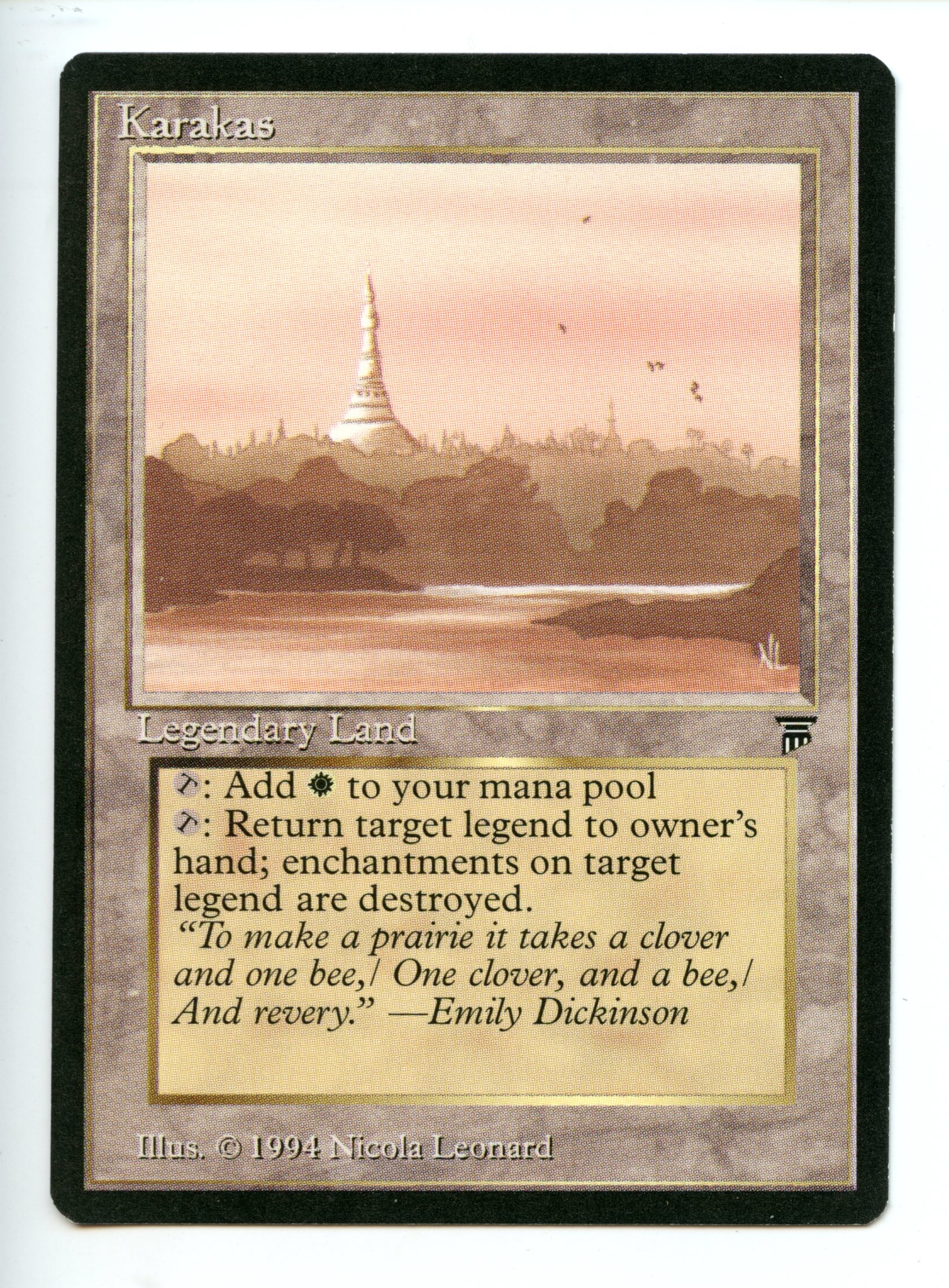 Magic The Gathering - Karakas - Legends -Near Mint Condition