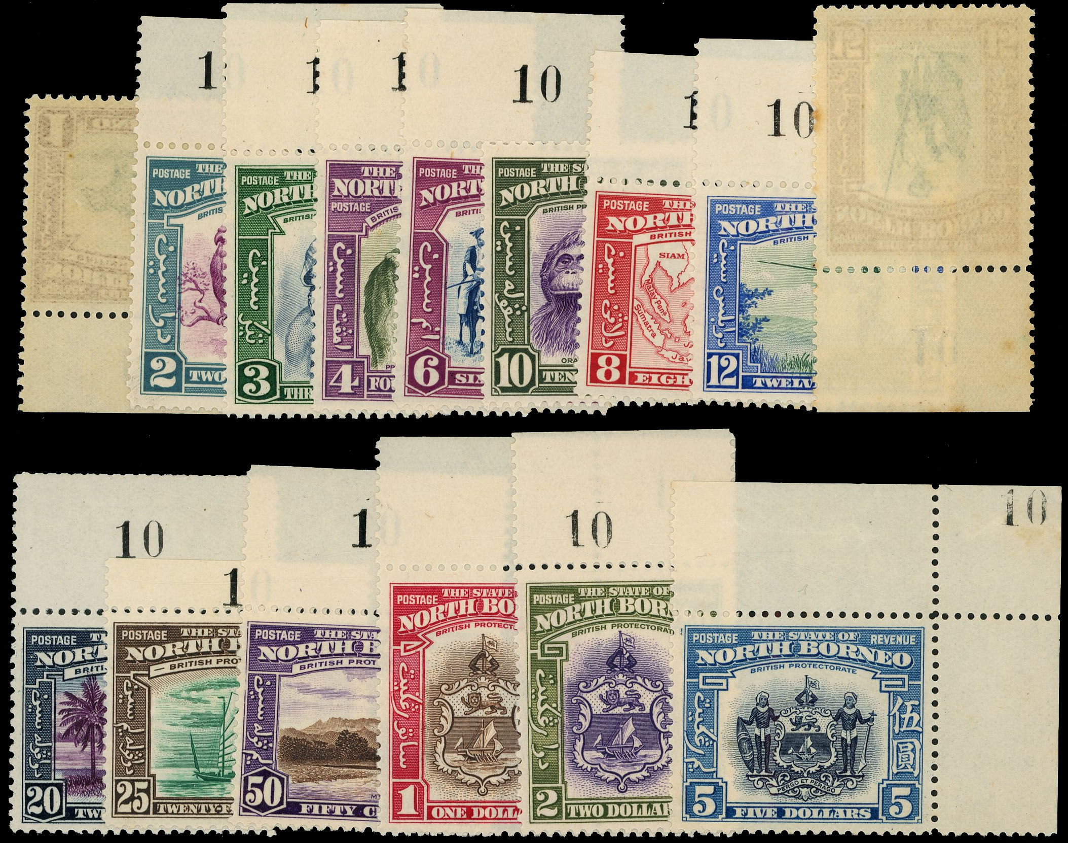 North Borneo SG 303-317 mint