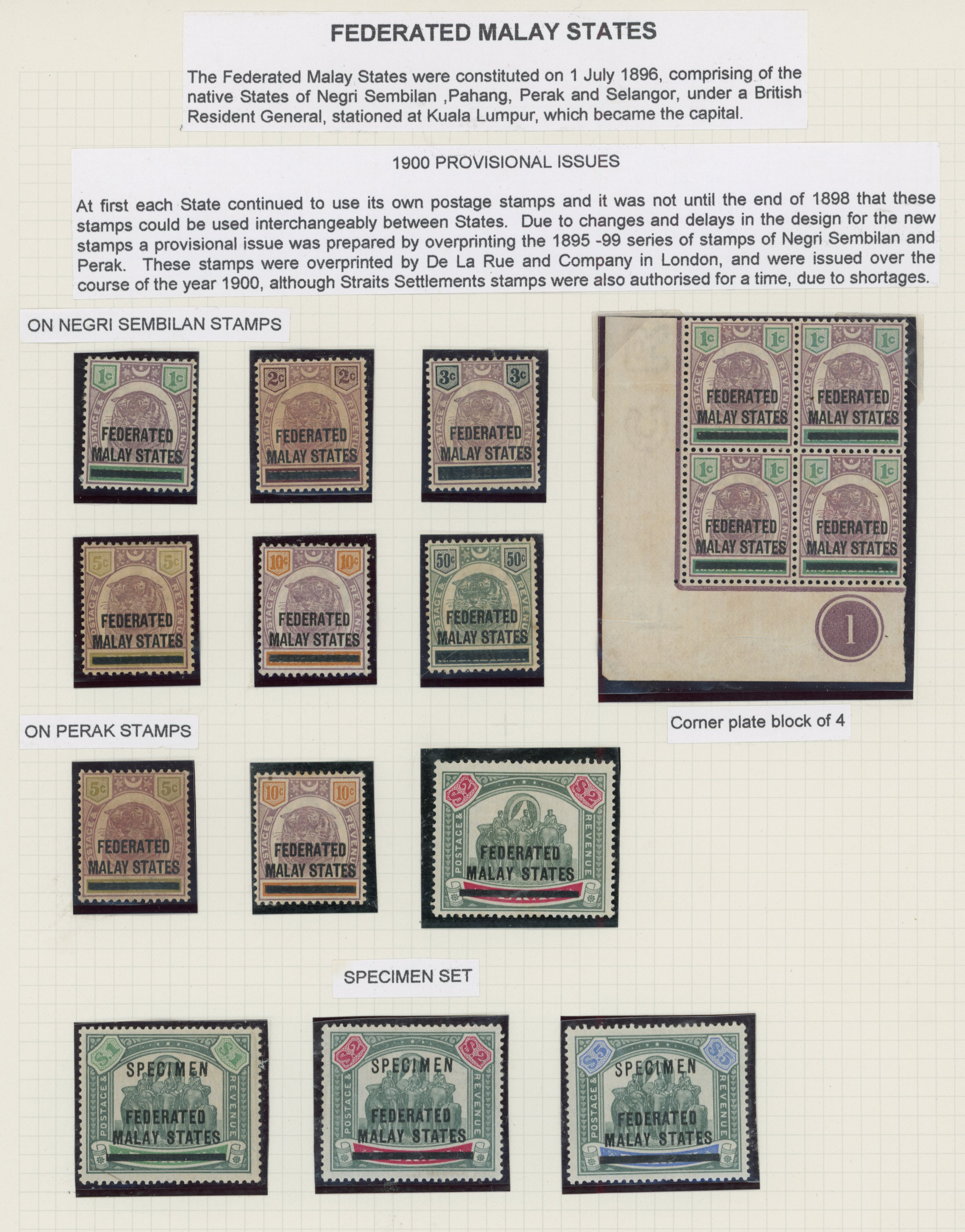 Malaya FMS collection mint