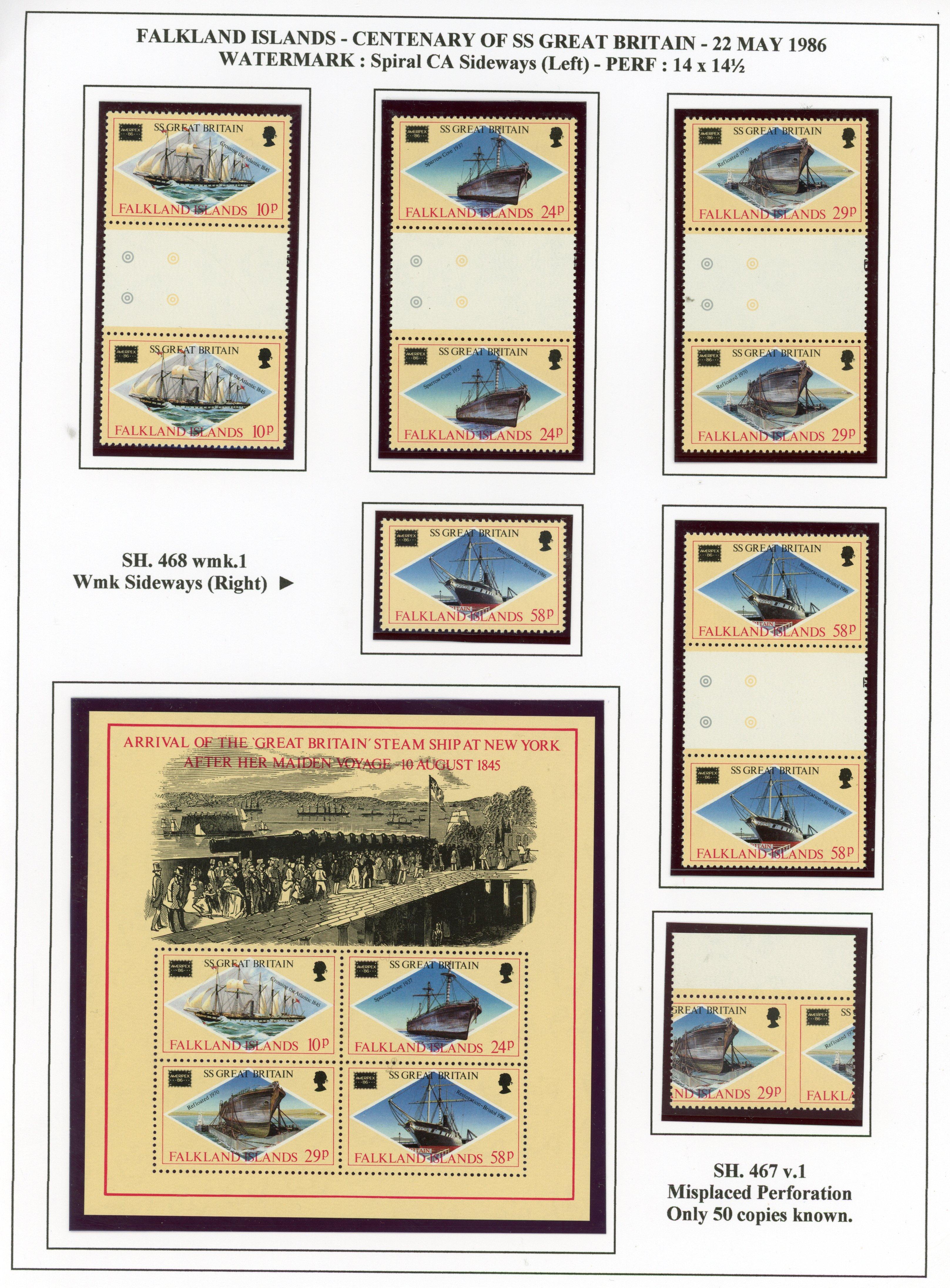 Falkland Islands SG 527-MS531 mint