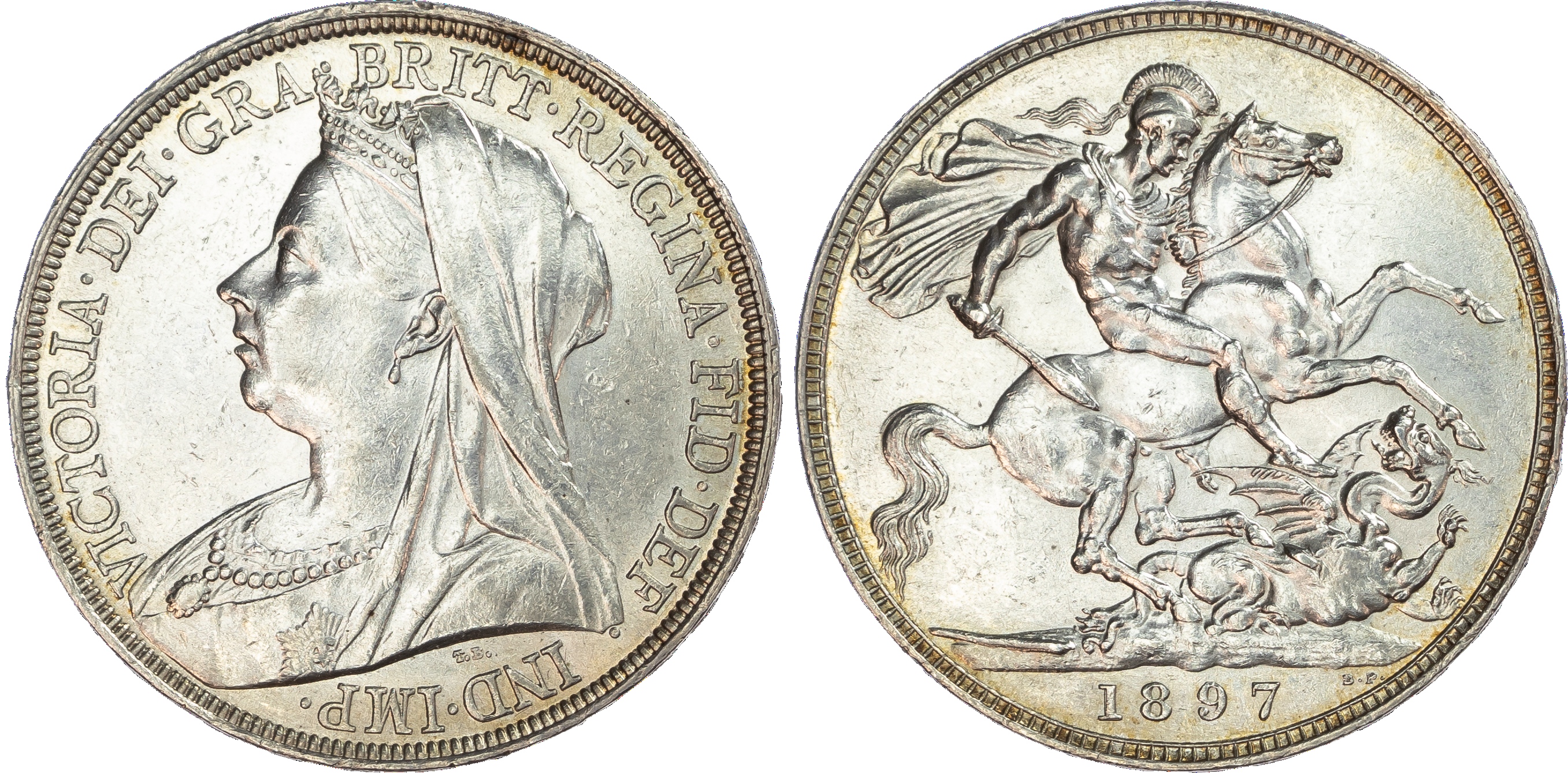Victoria (1837‑1901), Crown, 1897, LXI.