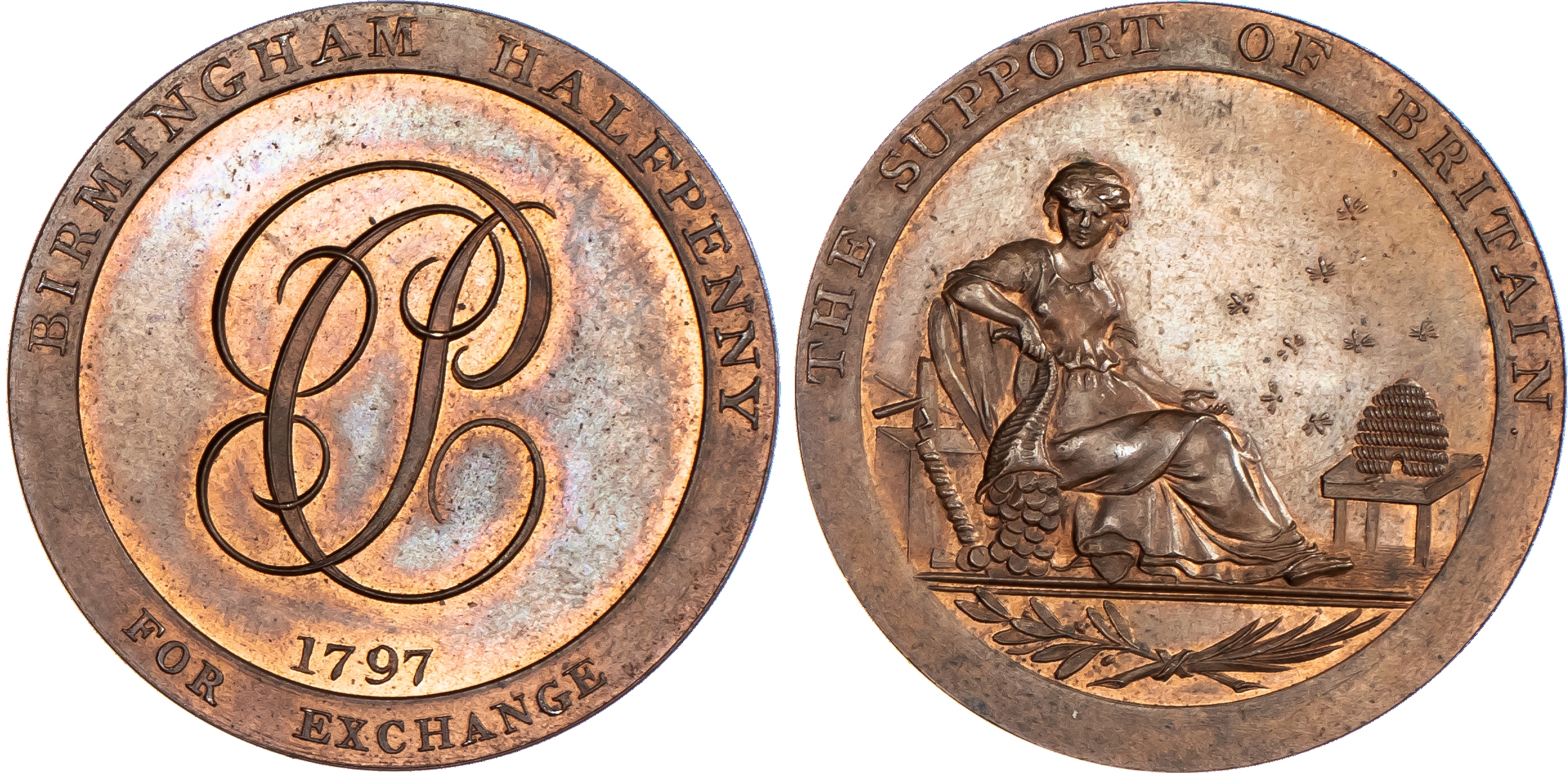 Birmingham, Charles Pye personal Halfpenny...