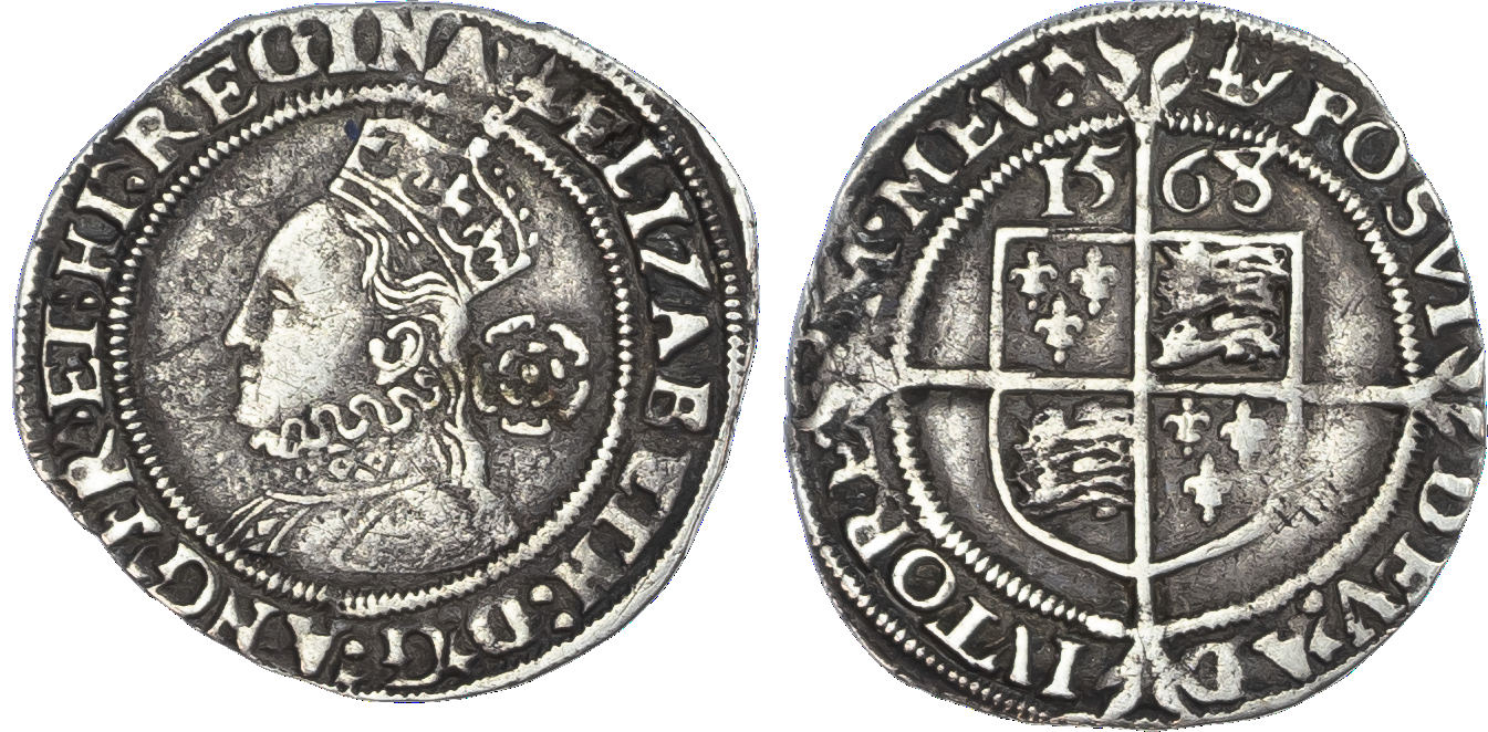 Elizabeth I (1558‑1603), Third and Fourth Issues, Threepence, 1568,