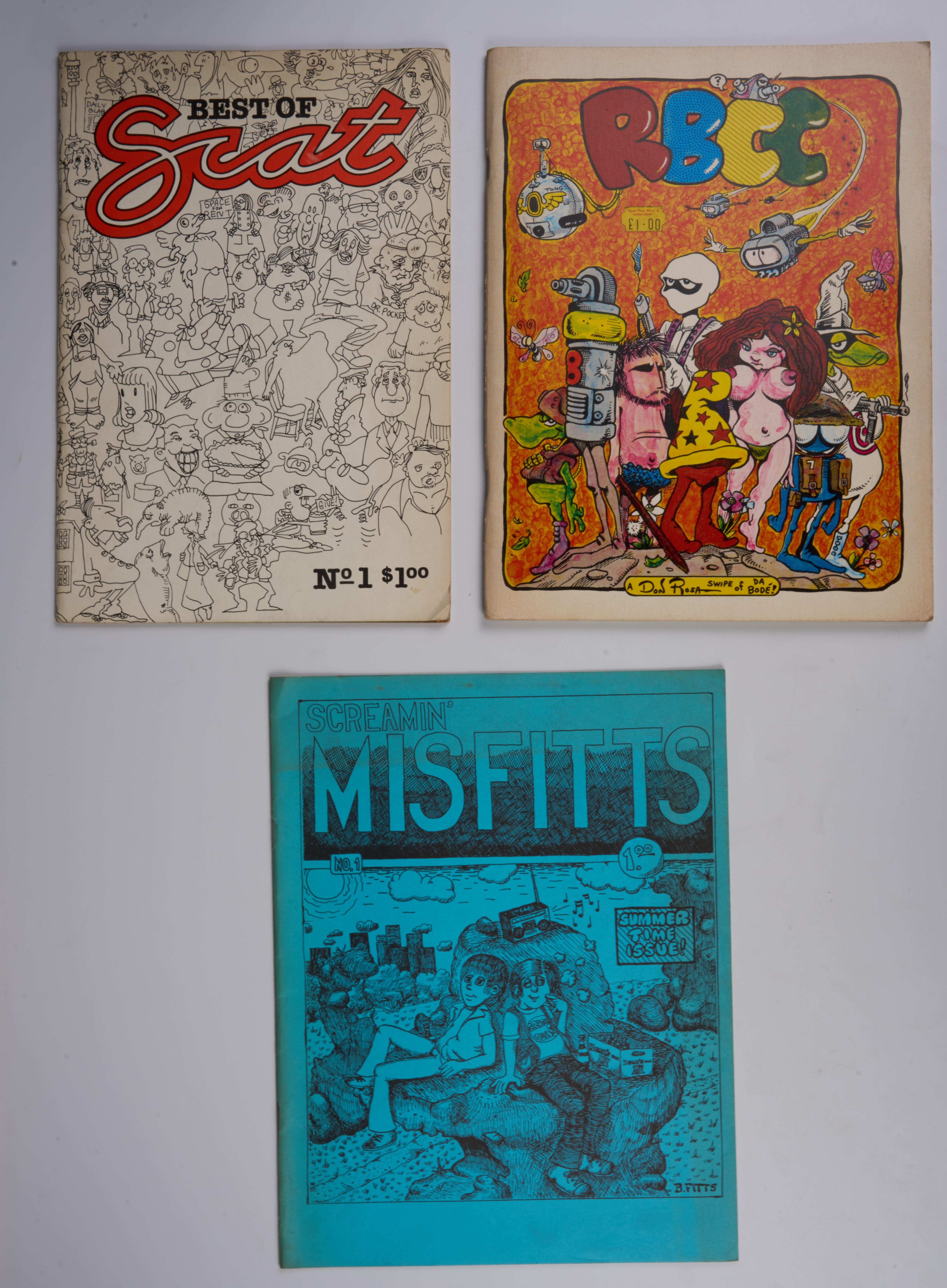 US & UK Underground Comix: RBCC, Misfitts, One, Kidz, Dark Star Heroes & More (Various, 1970s-80s) Bundle of 15