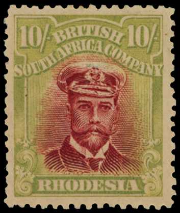 1918-22 10/- Head Die IIIA, perf 14....