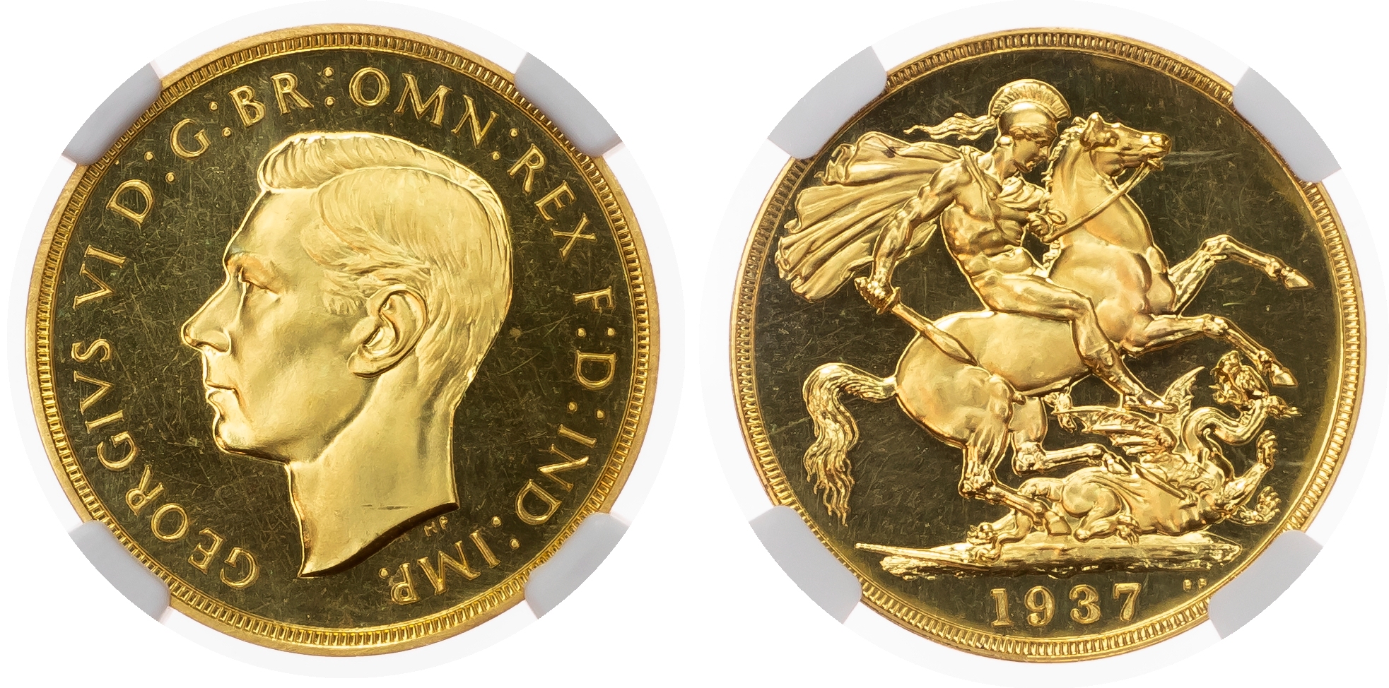 George VI (1936-52) Proof Two Pound, 1937