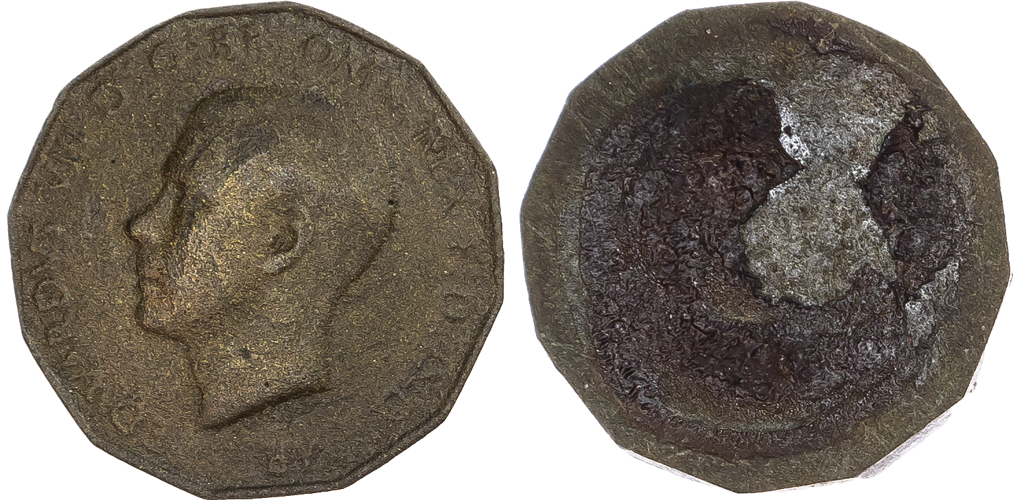 Great Britain. Edward VIII Resin Cast Threepence. 1937. (From original Dies).