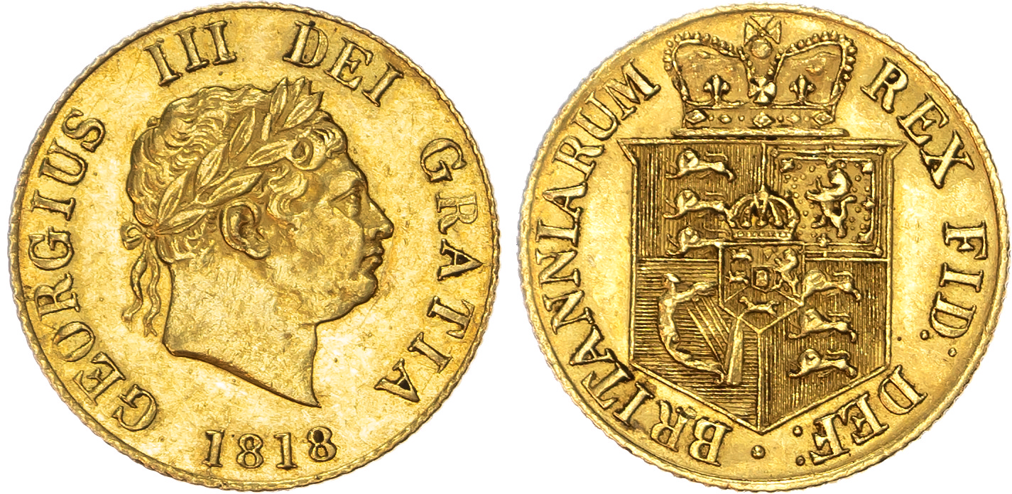 George III (1760-1820), Half Sovereign, 1818