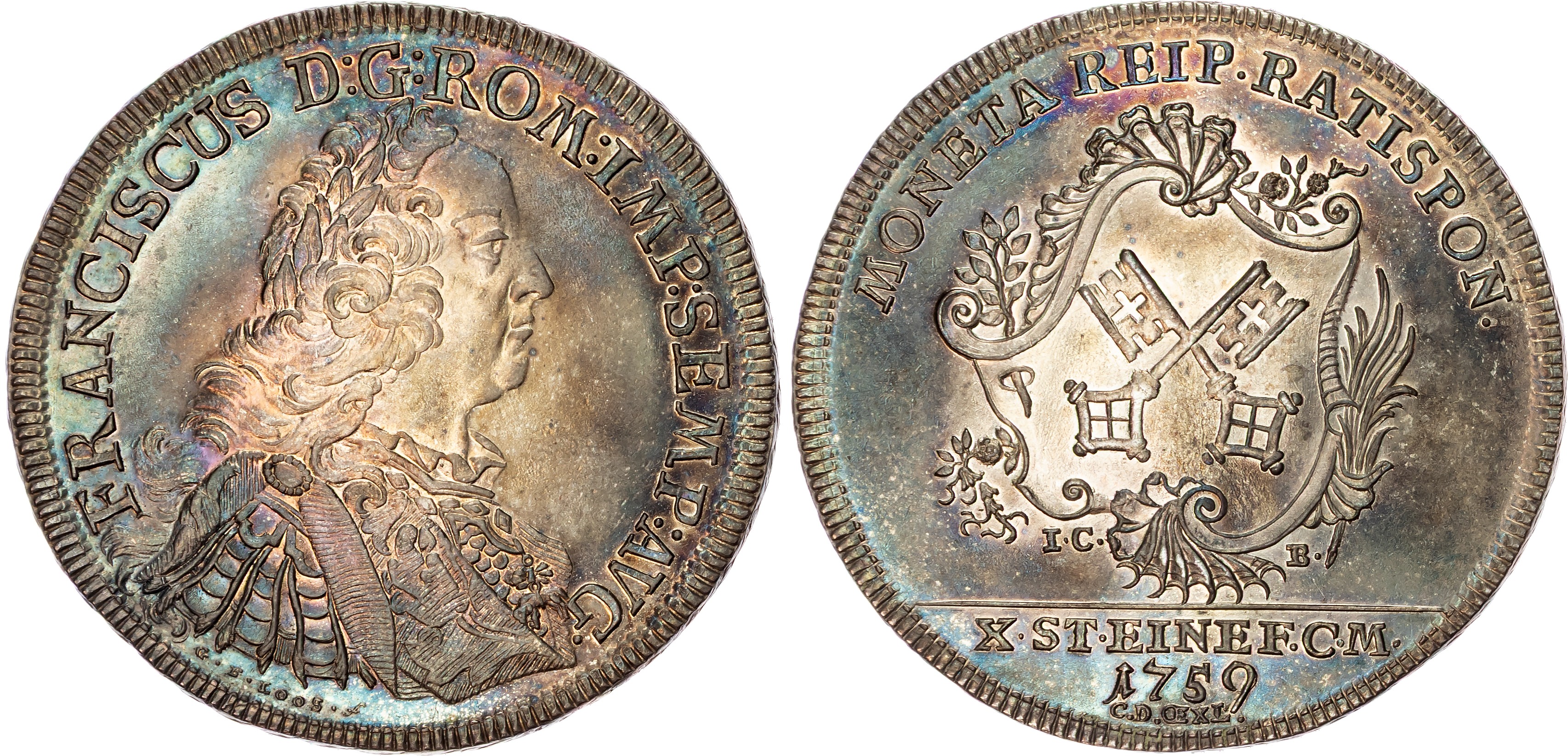 Germany, Regensburg, silver Taler, 1759