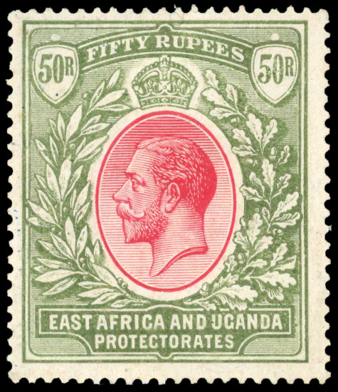 KUT 1921 50r carmine and green