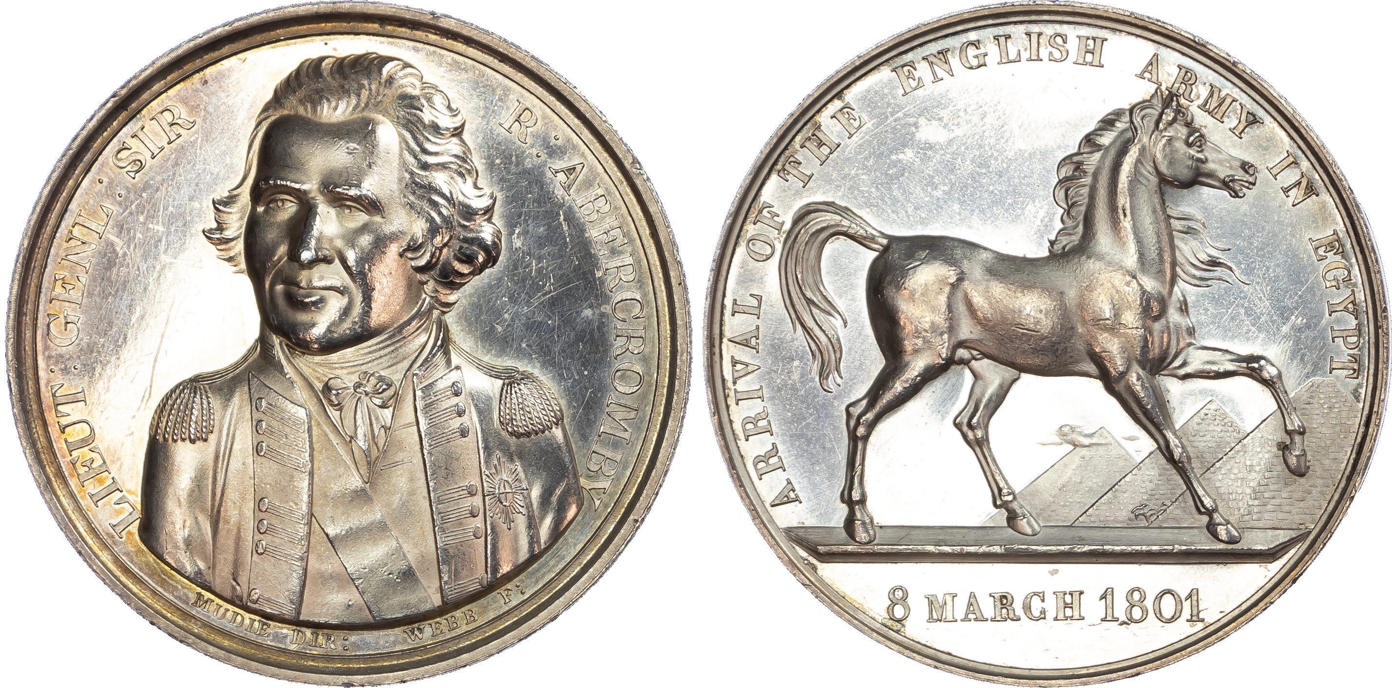 Sir Ralph Abercromby, British army in Egypt, silver medal