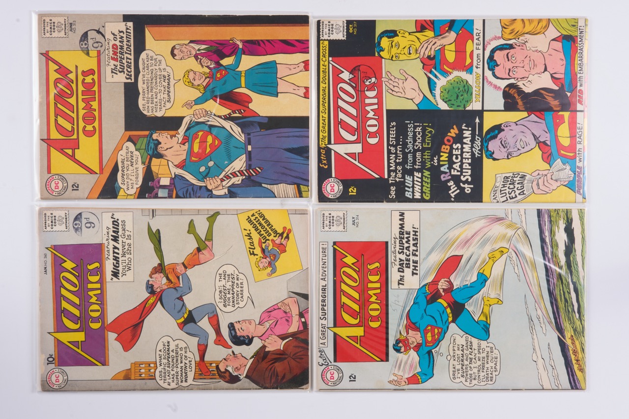 Action Comics Silver Age and Bronze Age Comics (DC Comics, 1960-76) Bundle of 26